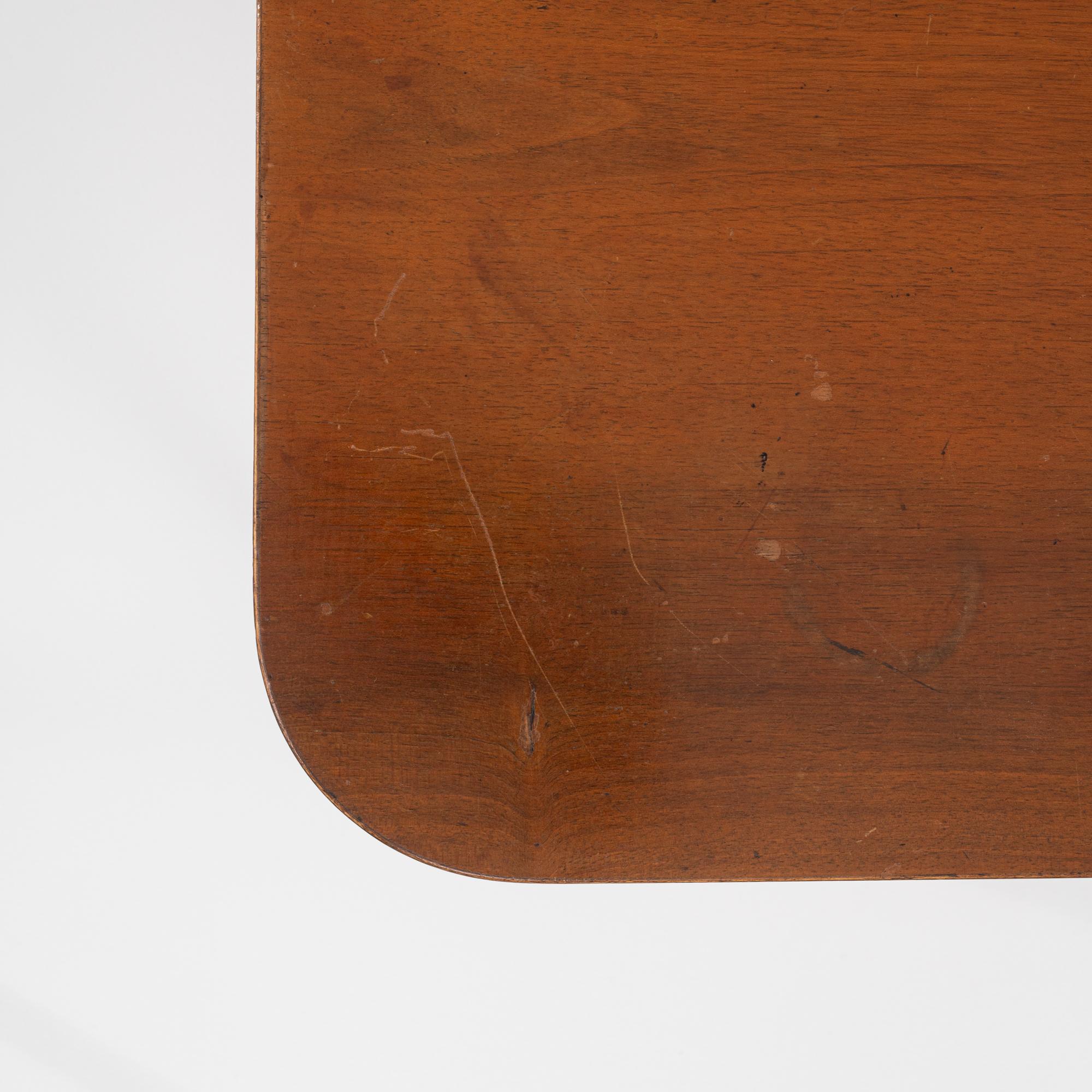 1960s Czech Walnut Spider Table By J. Halabala For Sale 8