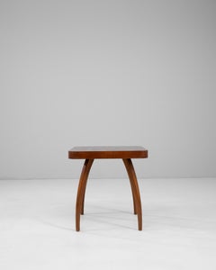 1960s Czech Walnut Spider Table By J. Halabala