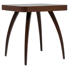 1960s Czech Walnut Spider Table By J. Halabala