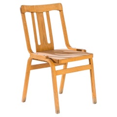 1960s Czech Wooden Accent Chair by TON