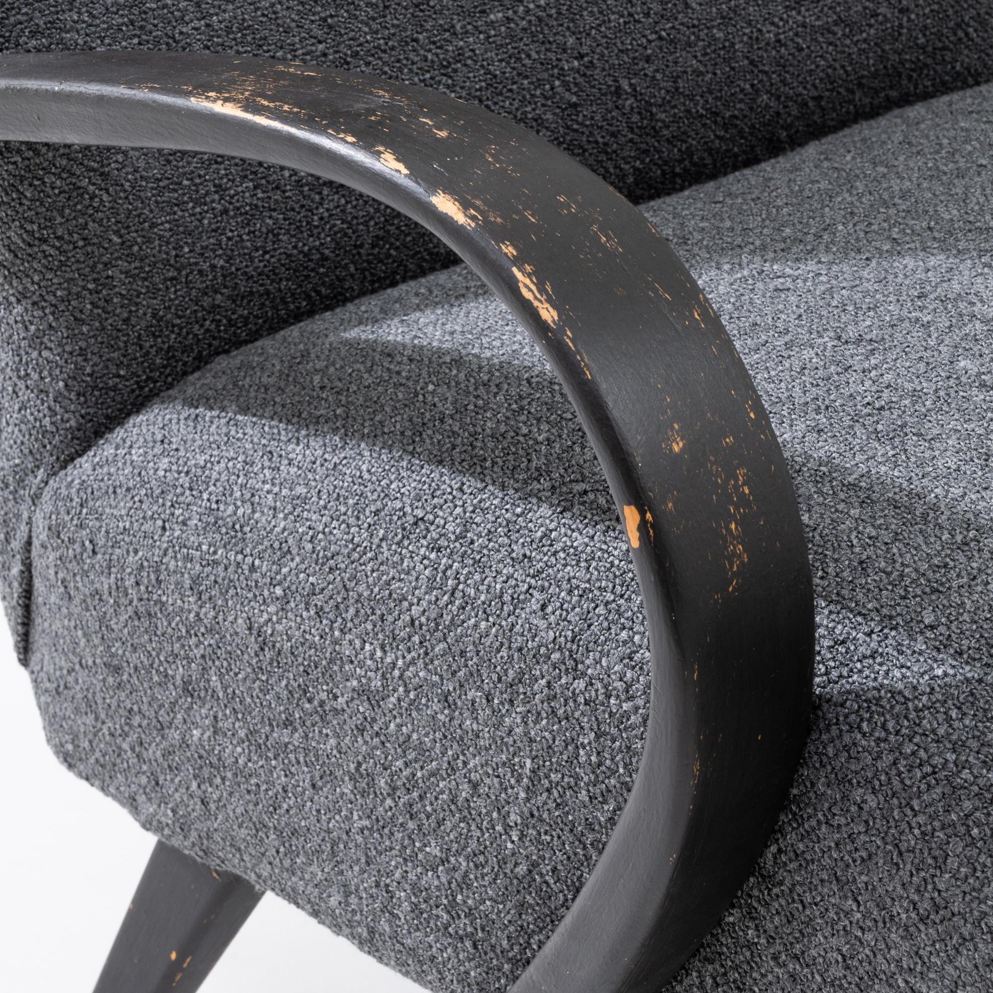 1960s Czech Wooden Armchairs by J. Halabala, a Pair For Sale 7