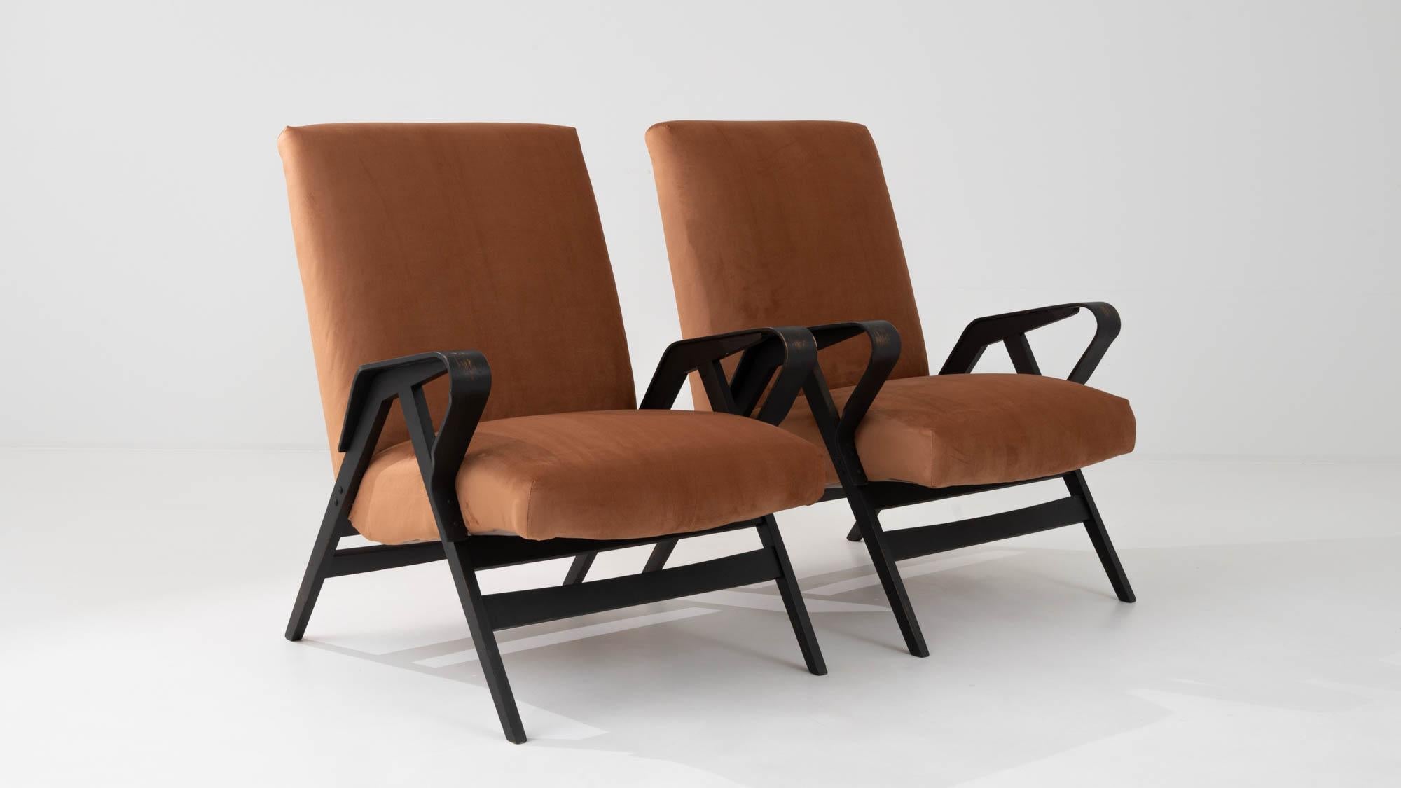 1960s Czech Wooden Armchairs by Tatra, a Pair For Sale 5