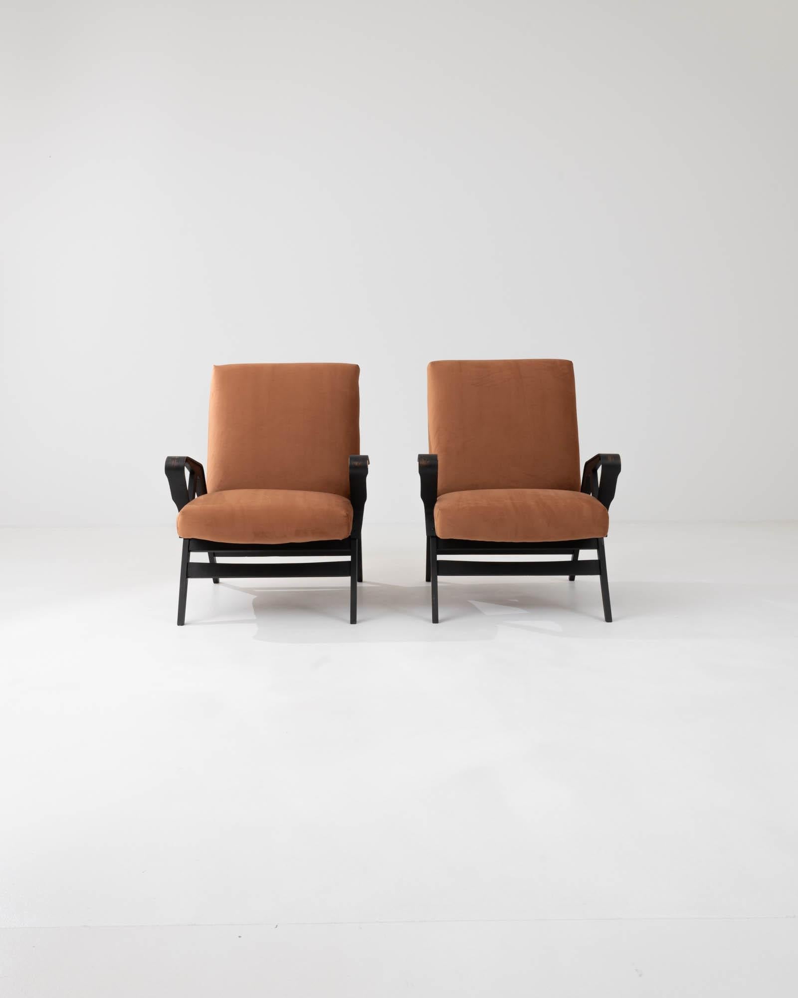 Mid-20th Century 1960s Czech Wooden Armchairs by Tatra, a Pair For Sale