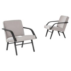 1960s Czech Wooden Armchairs by Ton, a Pair