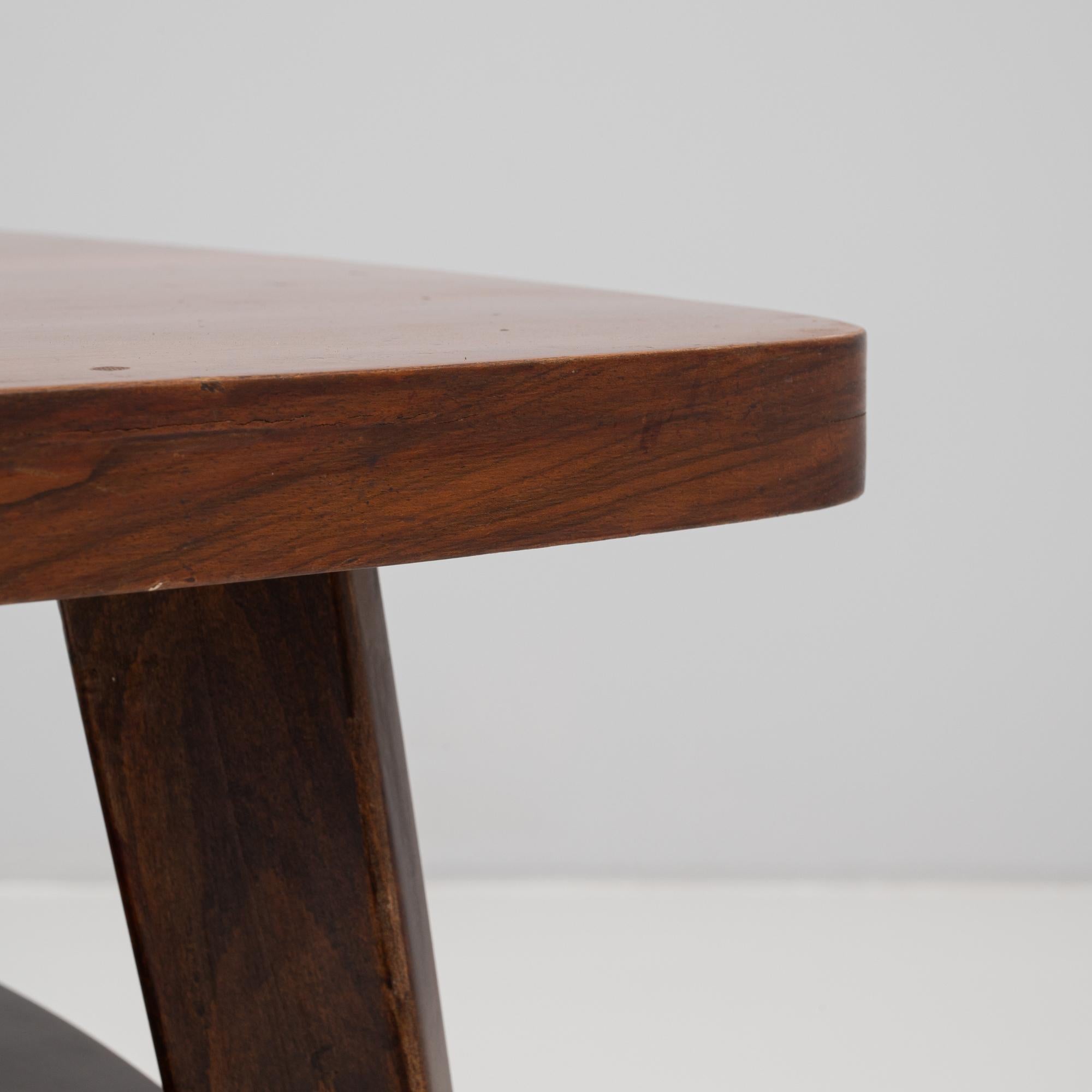 1960s Czech Wooden Side Table By. J. Halabala For Sale 1