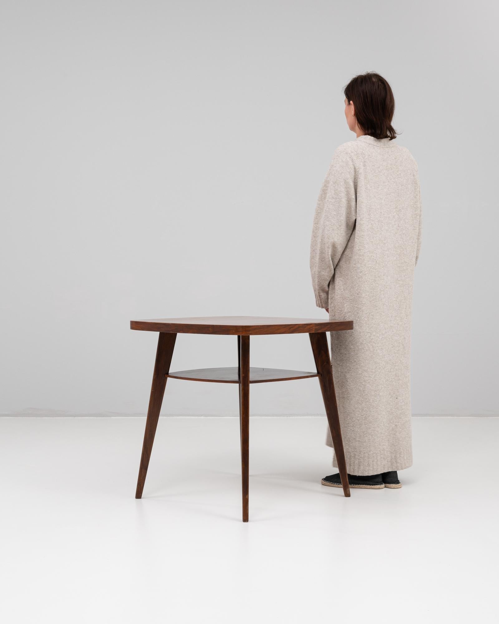 1960s Czech Wooden Side Table By. J. Halabala For Sale 3