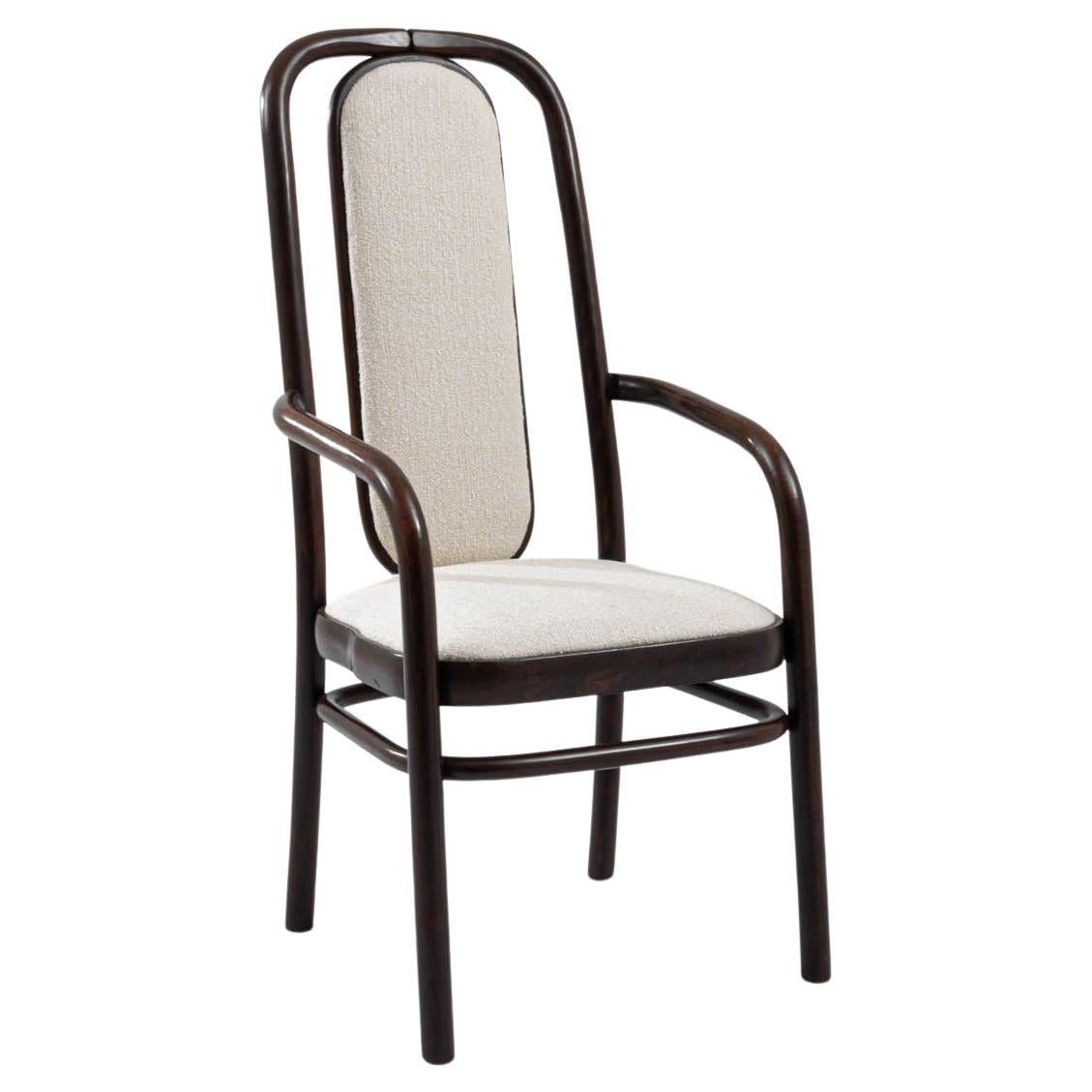1960s Czech Wooden Upholstered Dining Chair by TON
