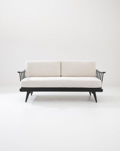 1960s Czech Wooden Upholstered Sofa