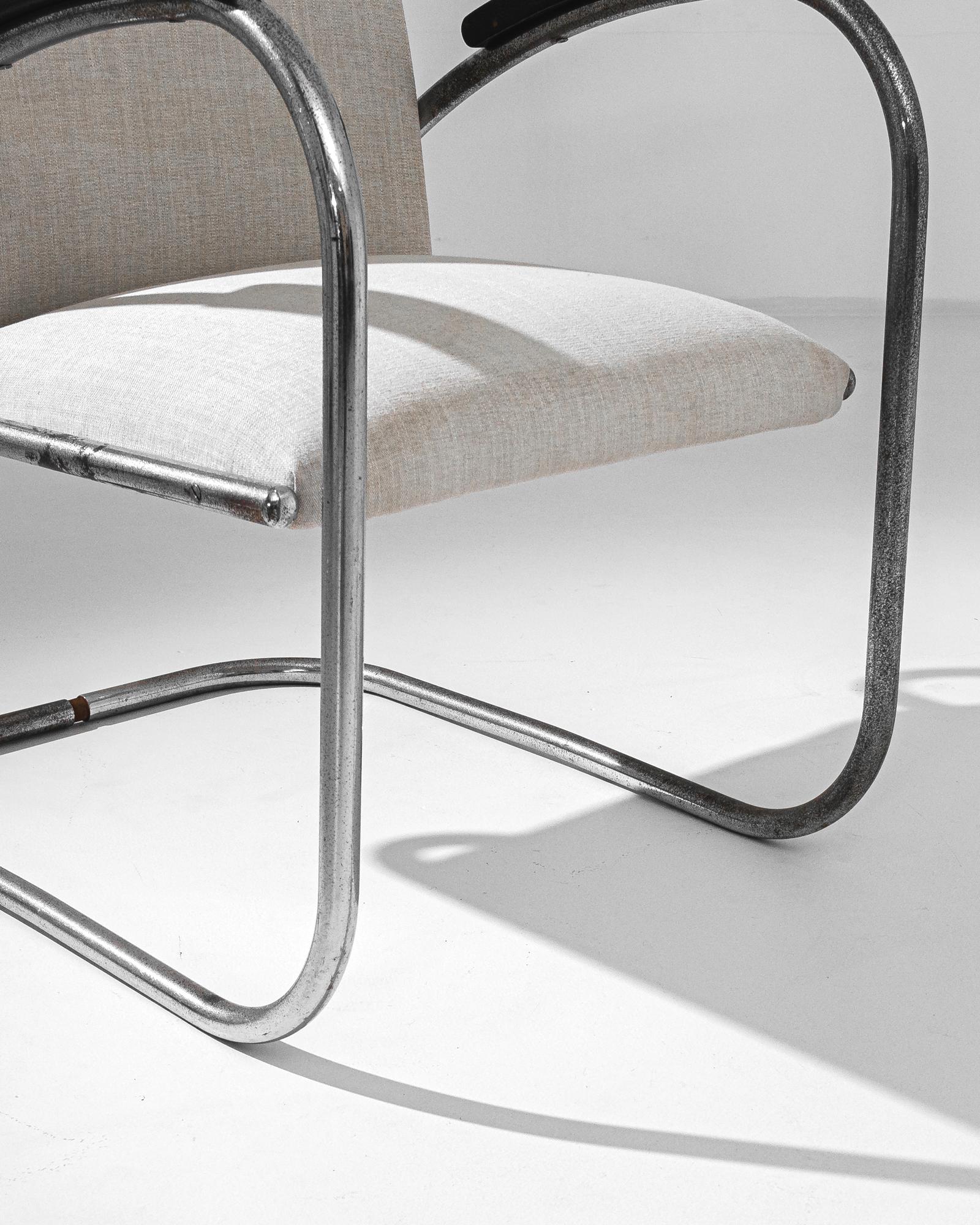20th Century 1960s Czechia Metal Armchair For Sale