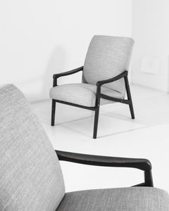 1960 - Cechia Coppia di poltrone imbottite in legno di Jiri Jiroutek