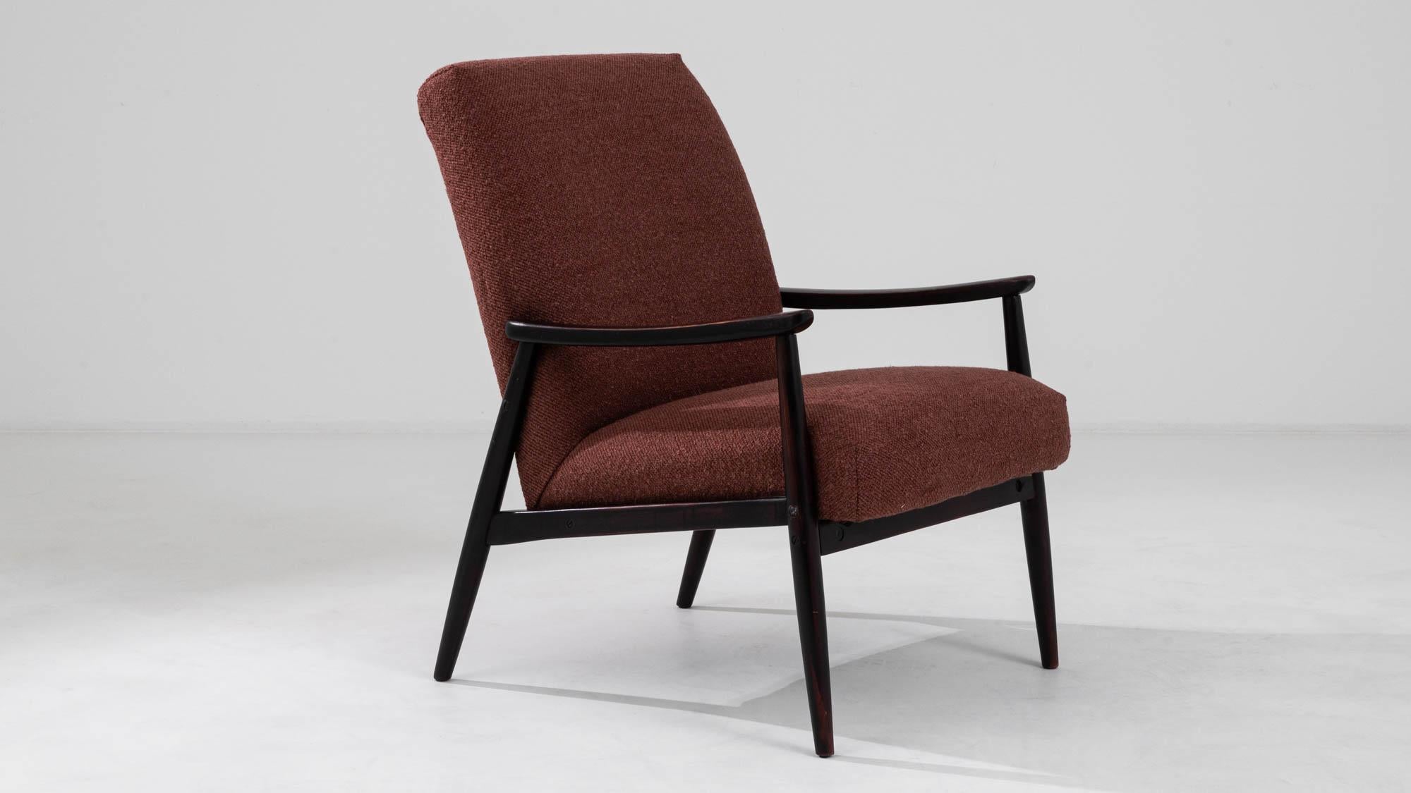 1960s Czechia Upholstered Armchair  For Sale 5