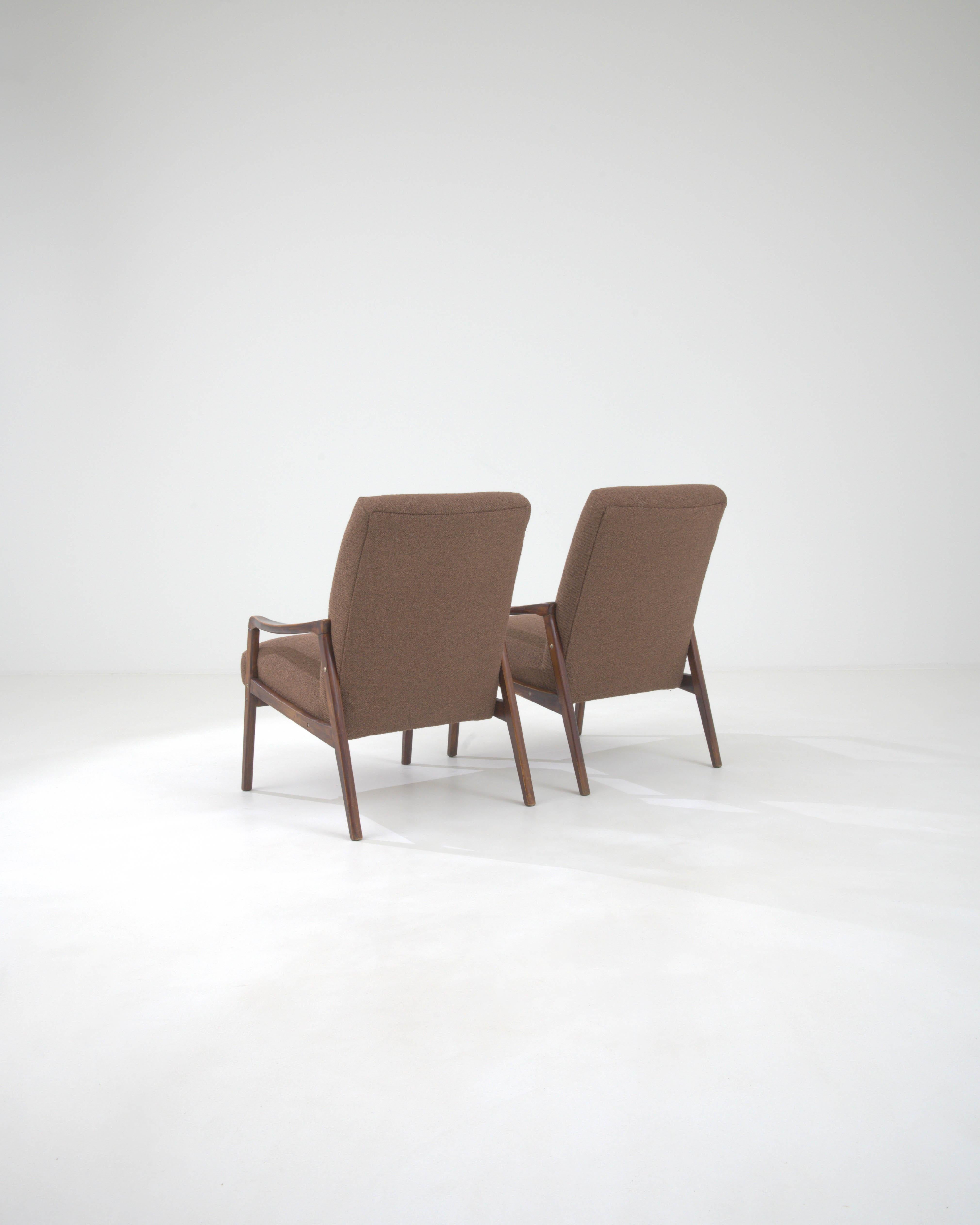 1960s Czechia Upholstered Armchairs, a Pair For Sale 1