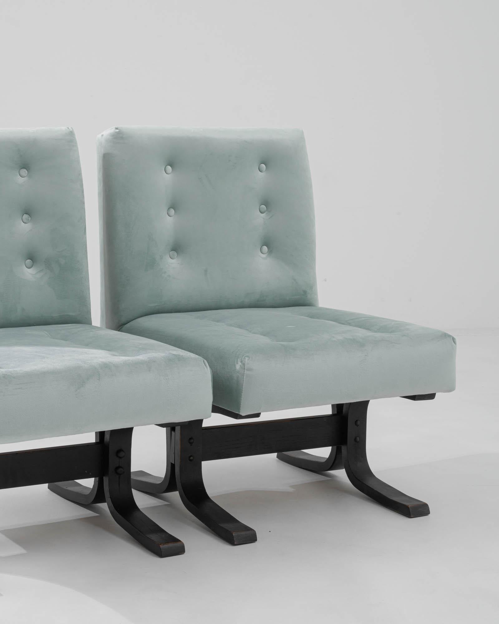 1960s Czechia Upholstered Chairs by Ludvik Volak, Set of 2 For Sale 1