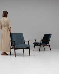 Poltrone in legno della Repubblica Ceca del 1960, una coppia