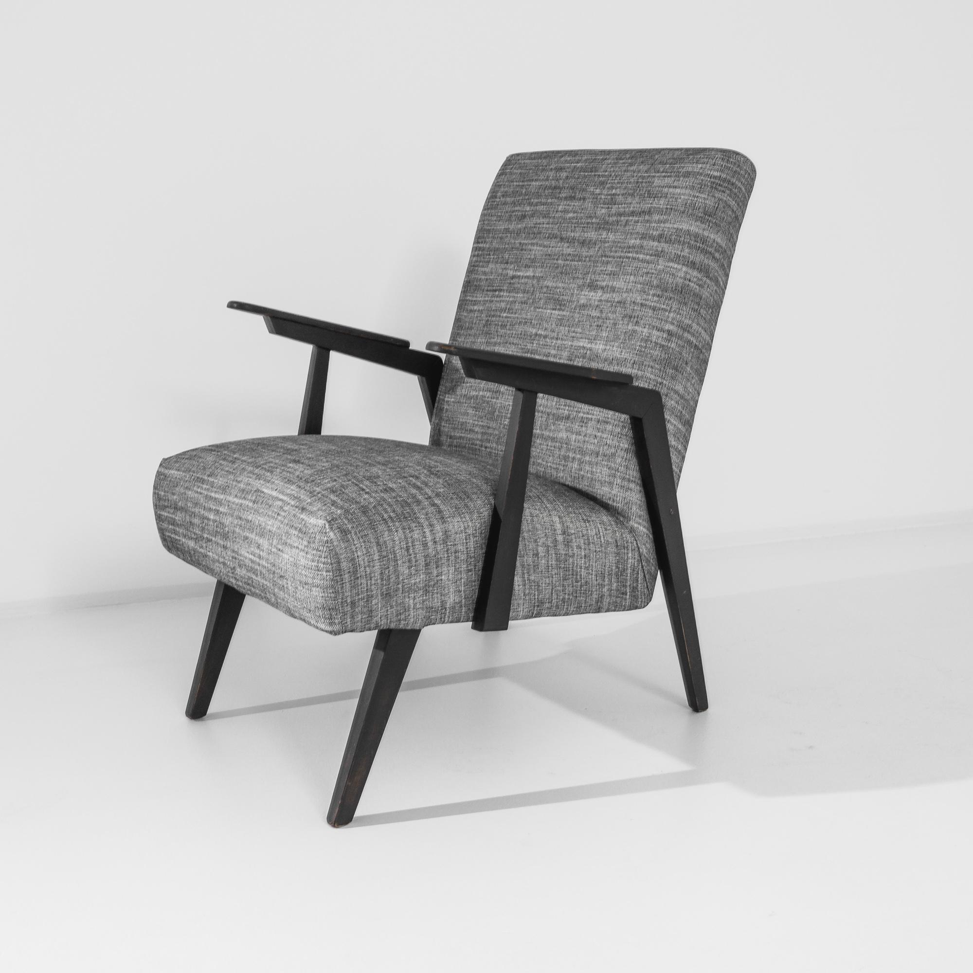 20th Century 1960s Czechia Wooden Armchairs, a Pair For Sale