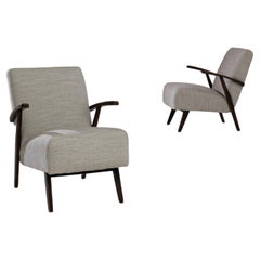 1960s Czechia Wooden Armchairs by TON, a Pair