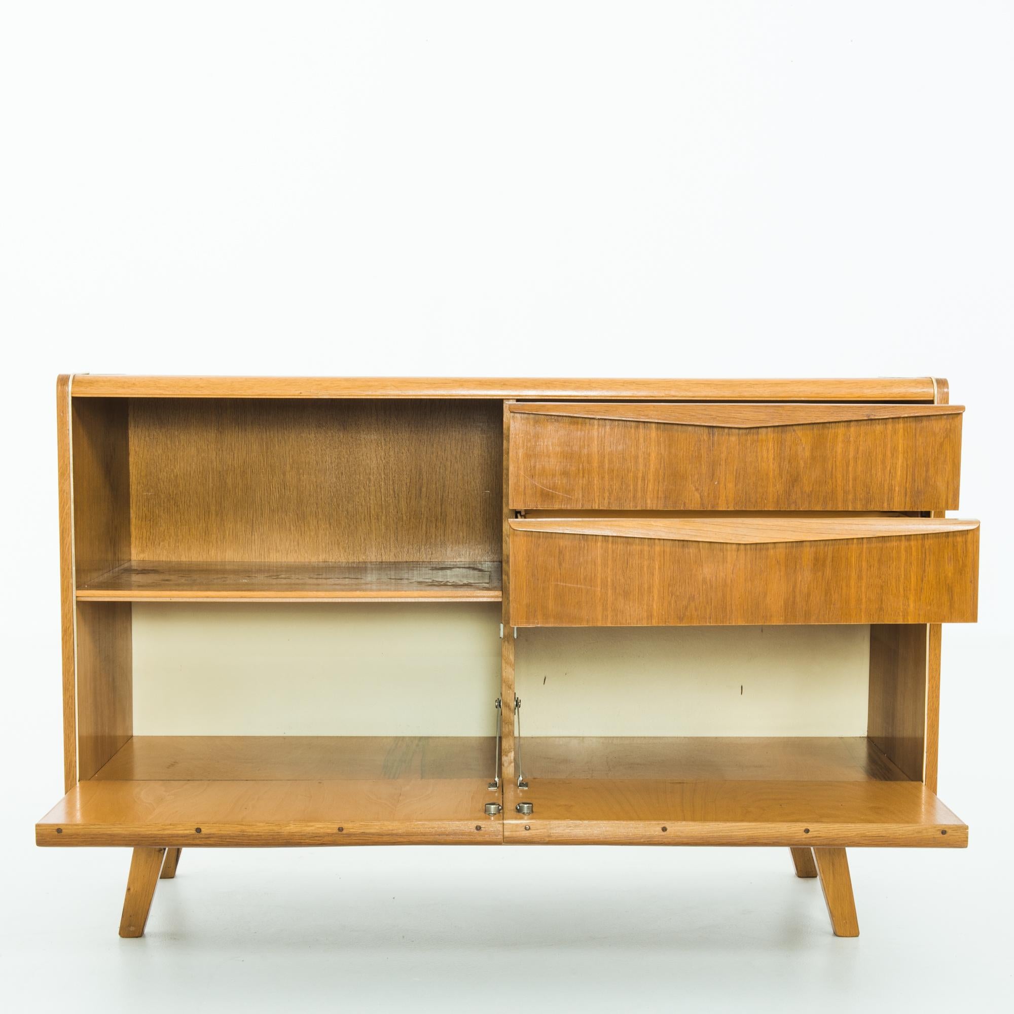 1960s Czechia Wooden Sideboard In Good Condition In High Point, NC