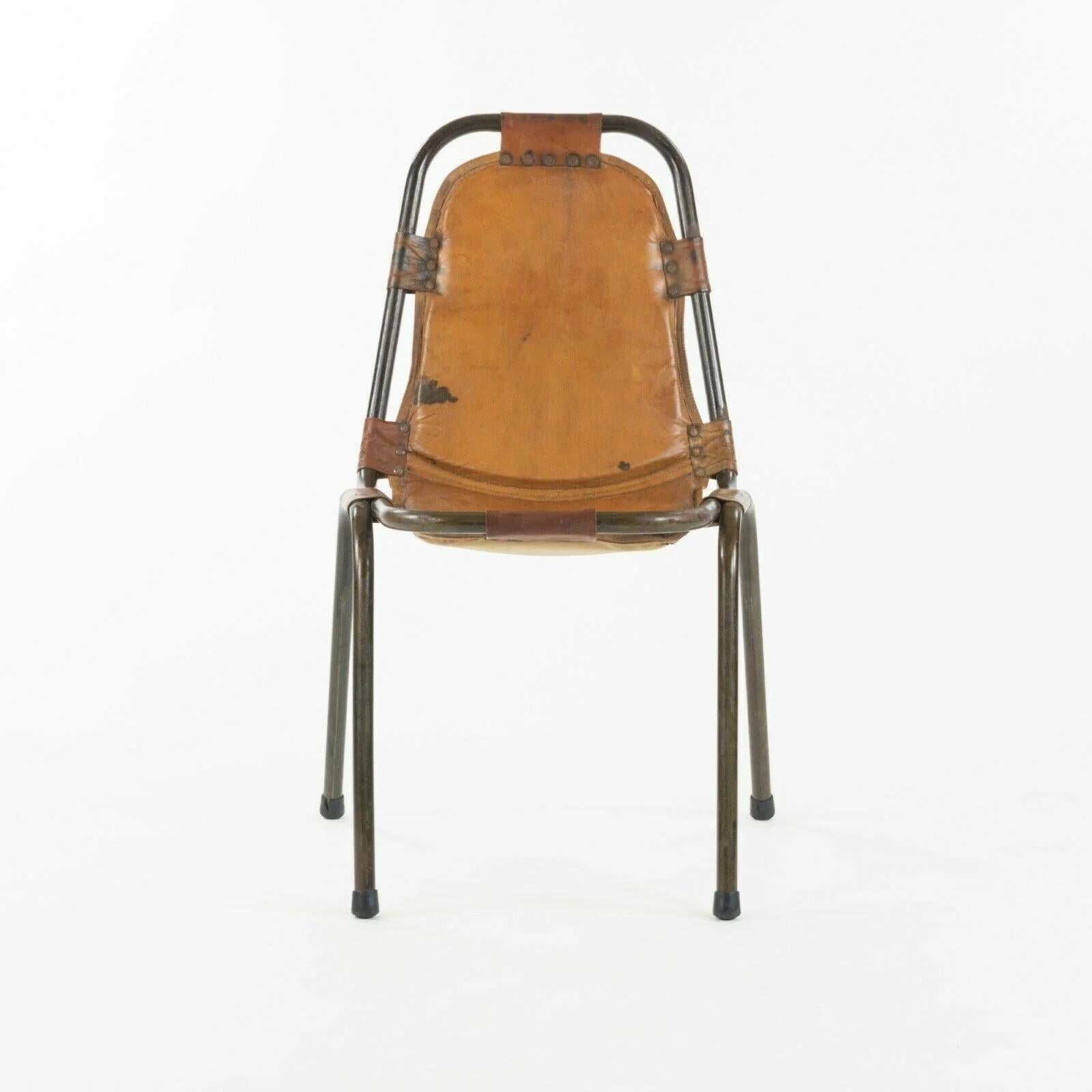 Moderno Sedie impilabili Dal Vera anni '60 per Charlotte Perriand Les Arcs Resort Set di 6 in vendita