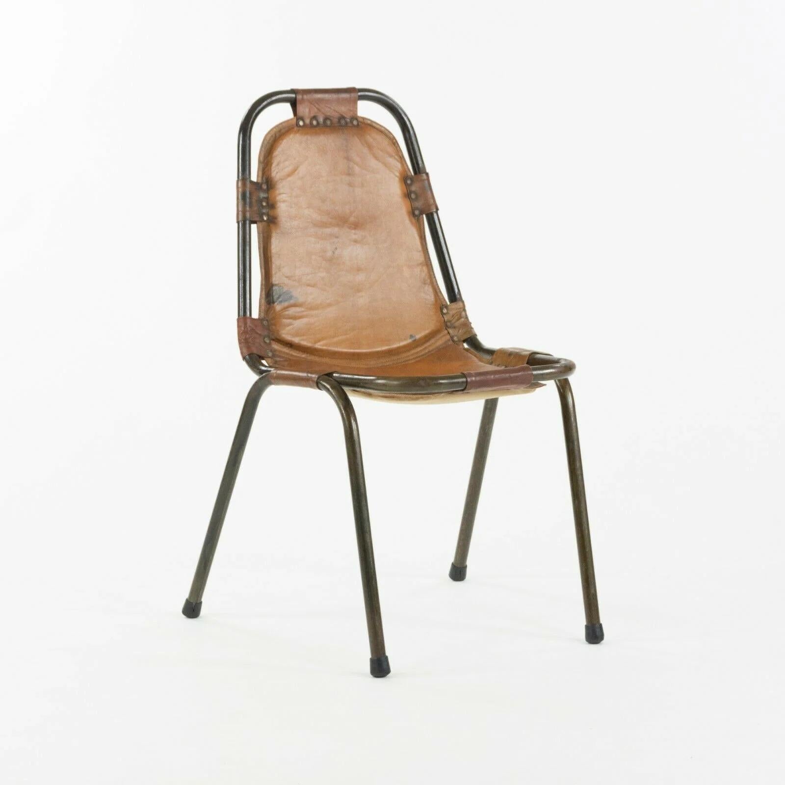 Italian 1960s Dal Vera Stacking Chairs for Charlotte Perriand Les Arcs Resort Set of 6 For Sale