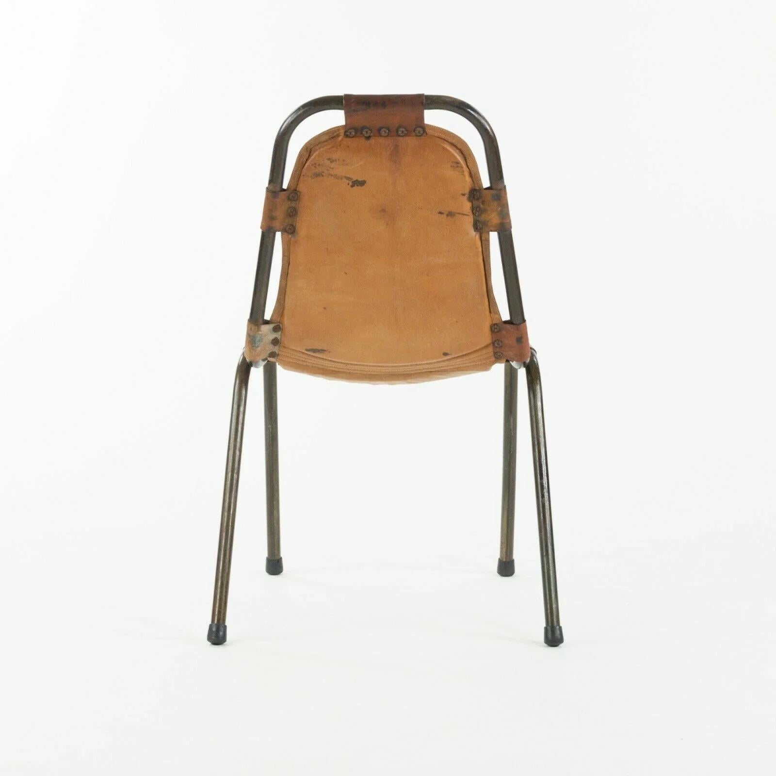 Mid-20th Century 1960s Dal Vera Stacking Chairs for Charlotte Perriand Les Arcs Resort Set of 6 For Sale