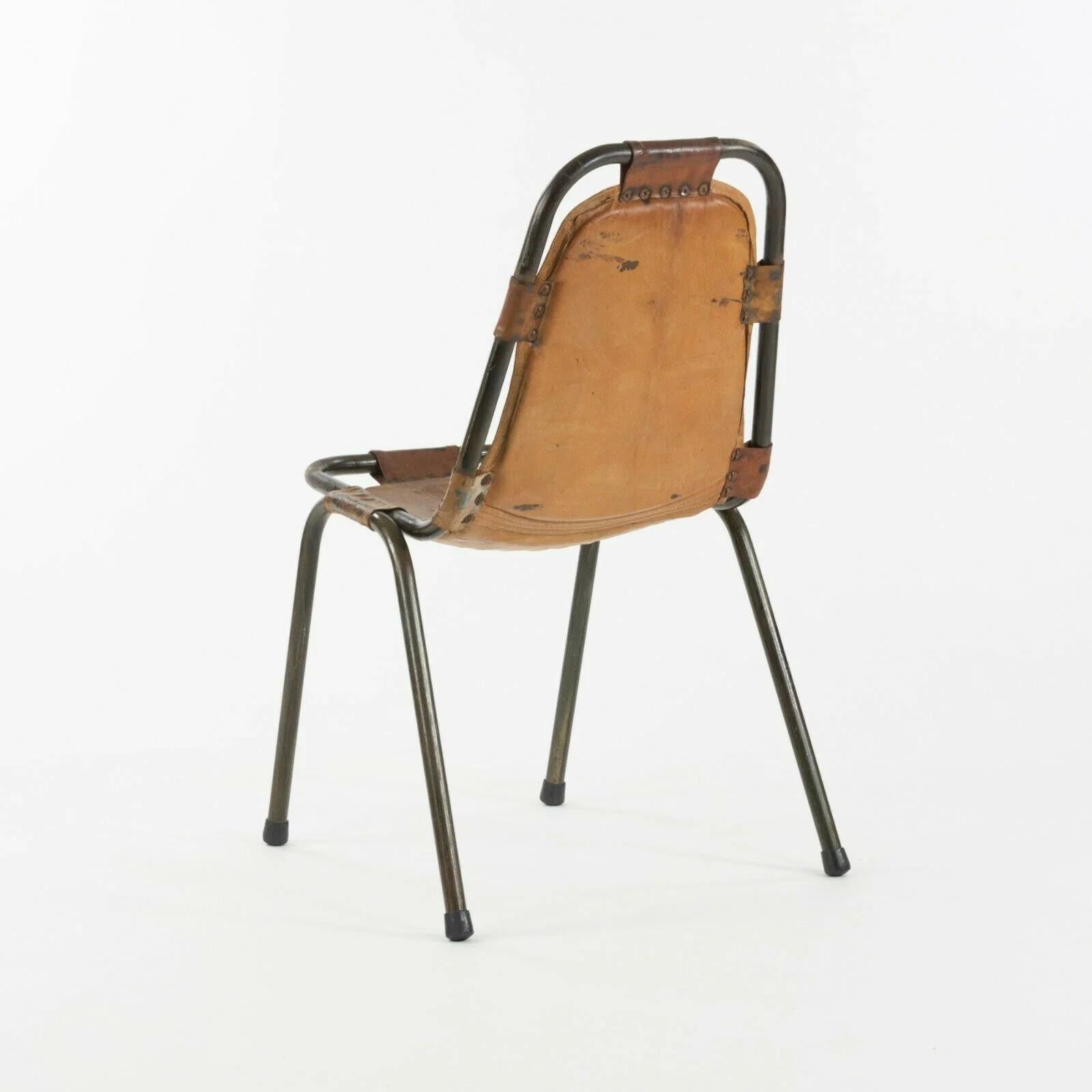 Metal 1960s Dal Vera Stacking Chairs for Charlotte Perriand Les Arcs Resort Set of 6 For Sale