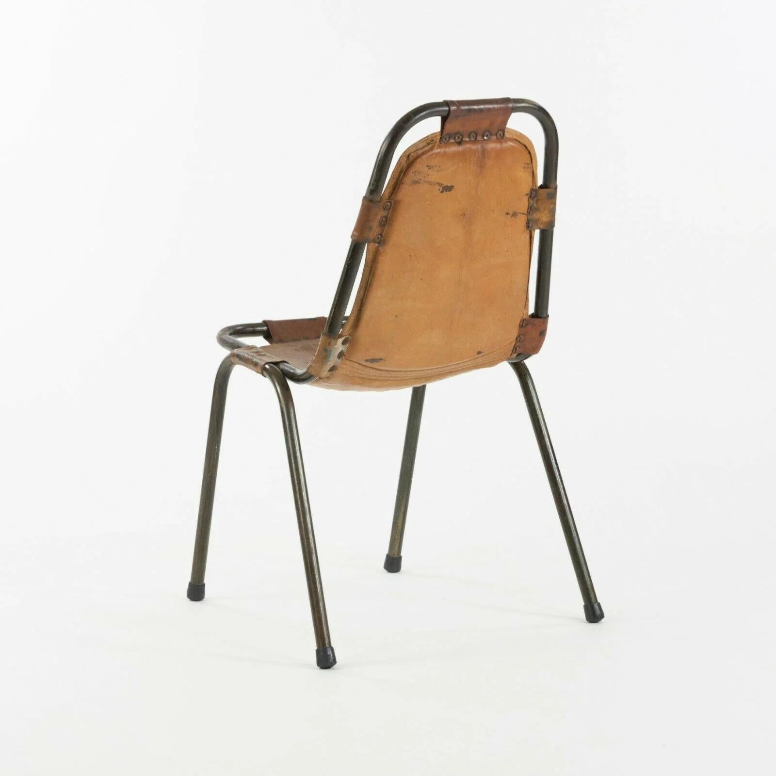 Metallo Sedie impilabili Dal Vera anni '60 per Charlotte Perriand Les Arcs Resort Set di 6 in vendita