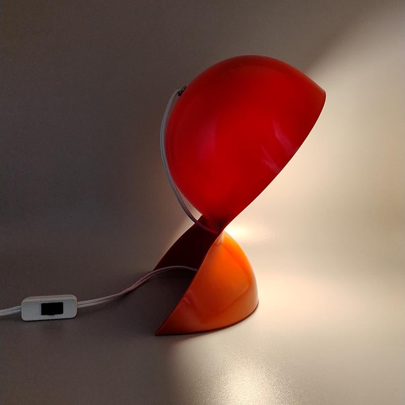 Plastic 1960s Dalù Table Lamp by Vico Magistretti for Artemide 'Not a Replica' For Sale