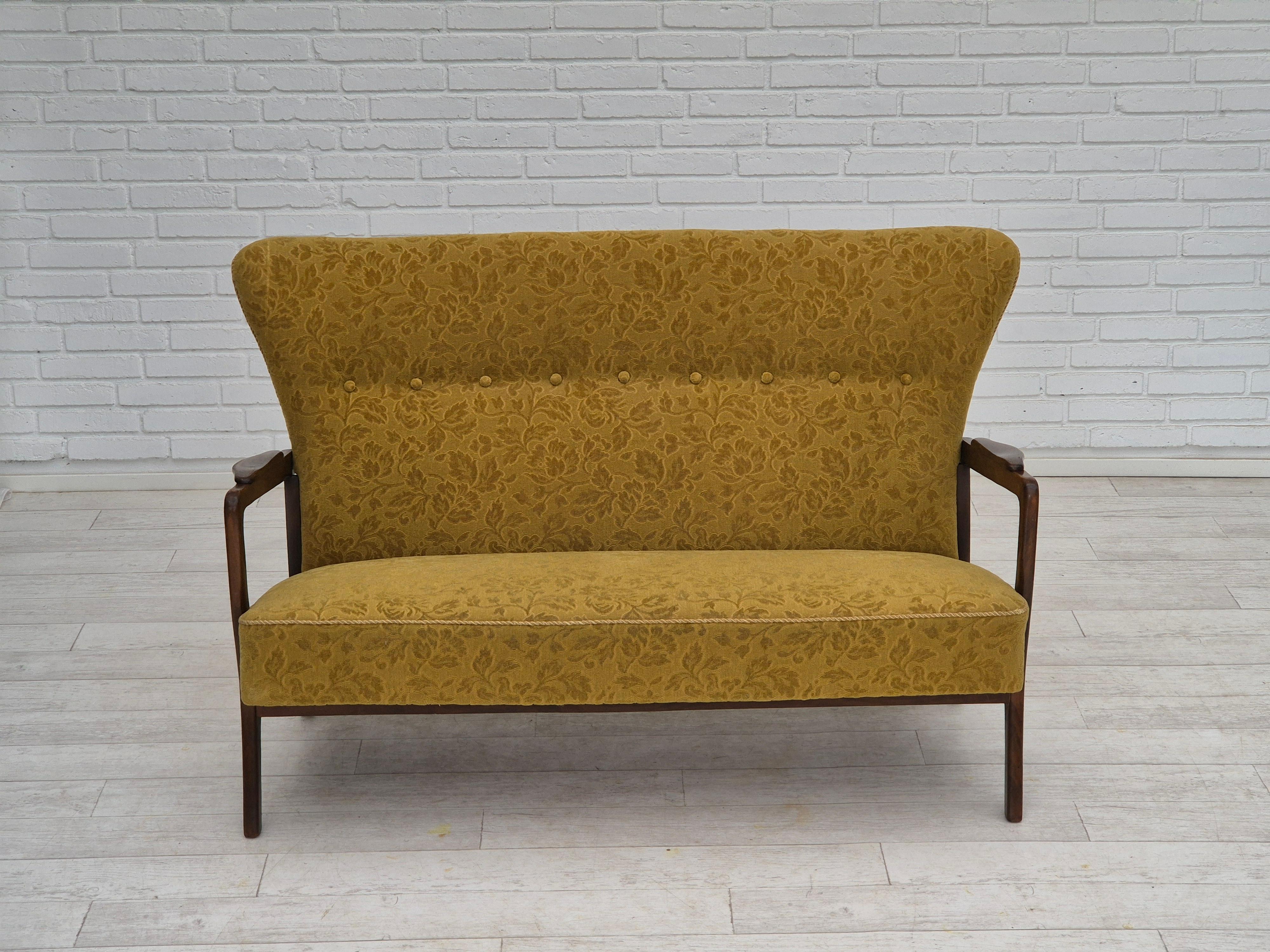 1960s, Danish 2 seater sofa by Søren Hansen for Fritz Hansen, original condition en vente 3