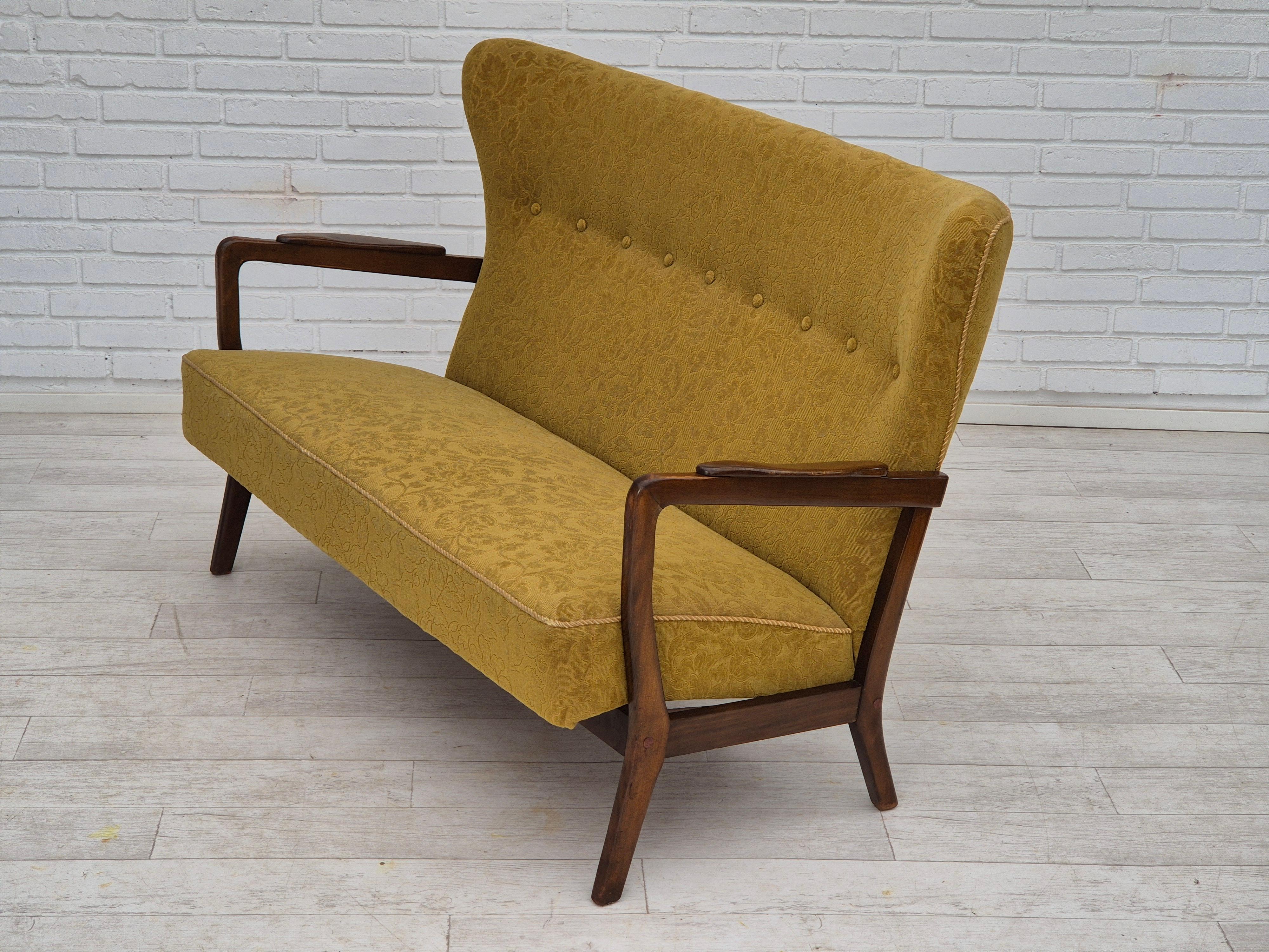 1960s, Danish 2 seater sofa by Søren Hansen for Fritz Hansen, original condition en vente 8