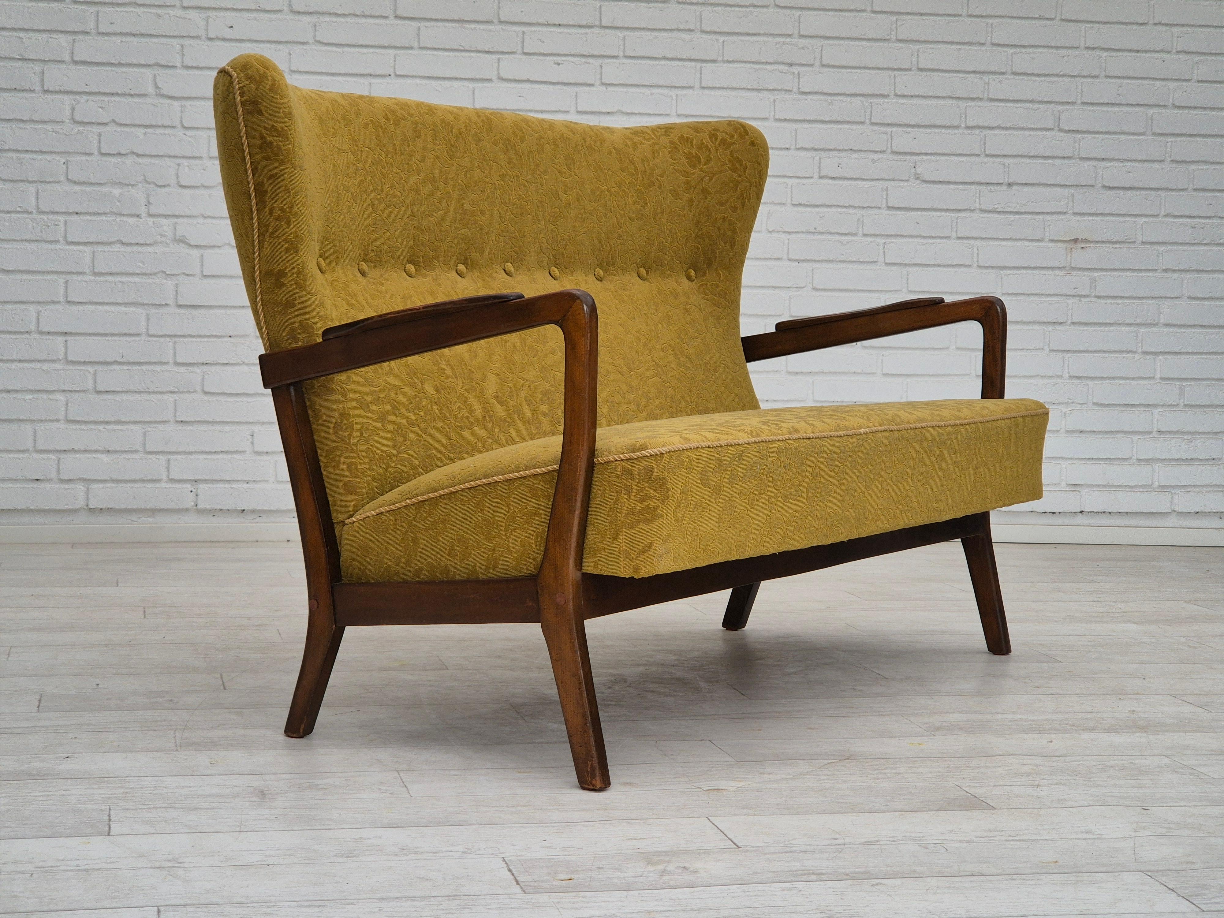 1960s, Danish 2 seater sofa by Søren Hansen for Fritz Hansen, original condition en vente 9