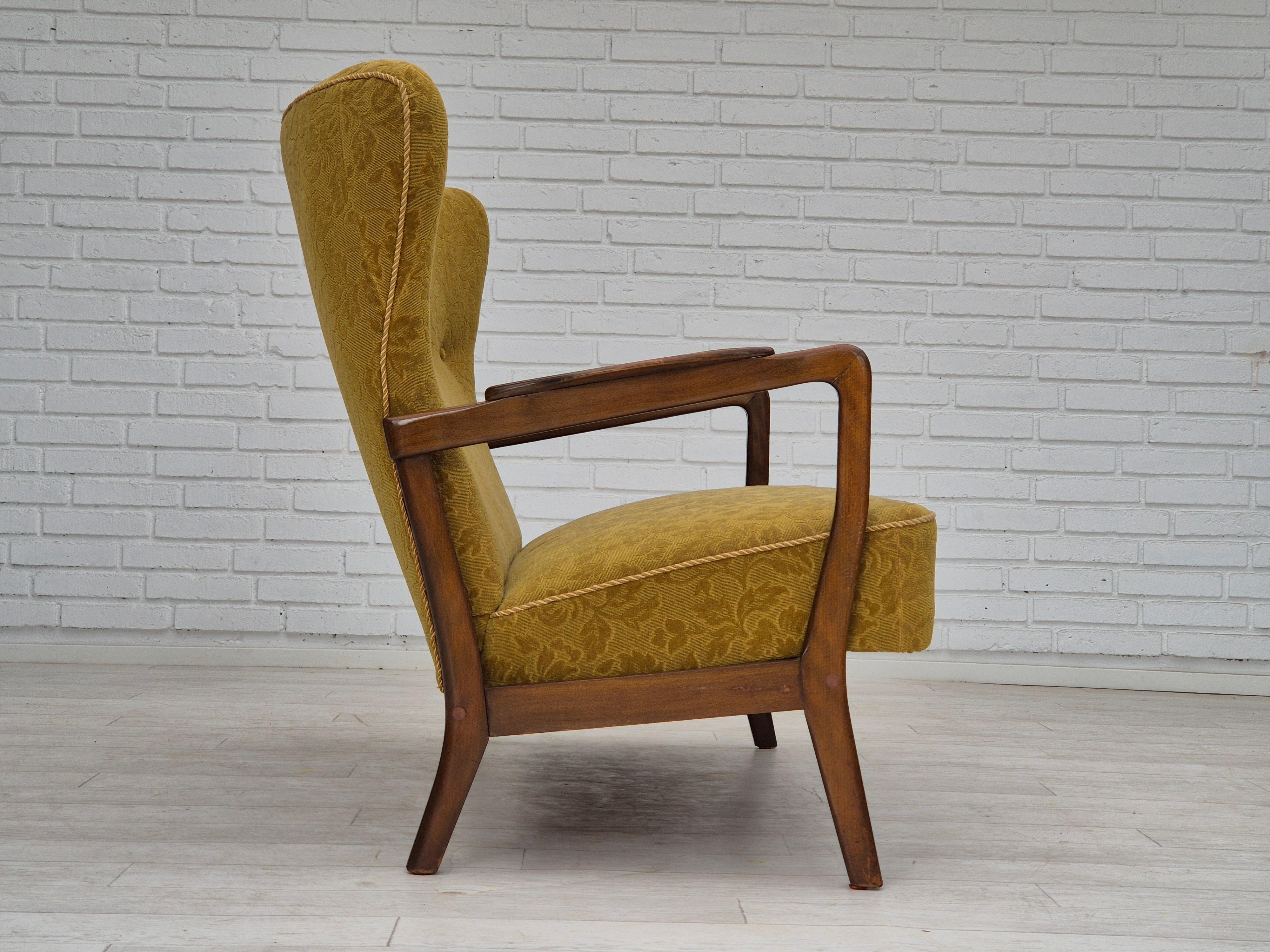 Danois 1960s, Danish 2 seater sofa by Søren Hansen for Fritz Hansen, original condition en vente