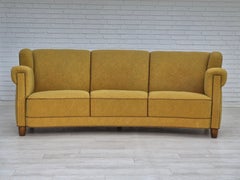 1960s, Danish 3-seater "Banana" sofa by Edmund Jørgensen, original condition.