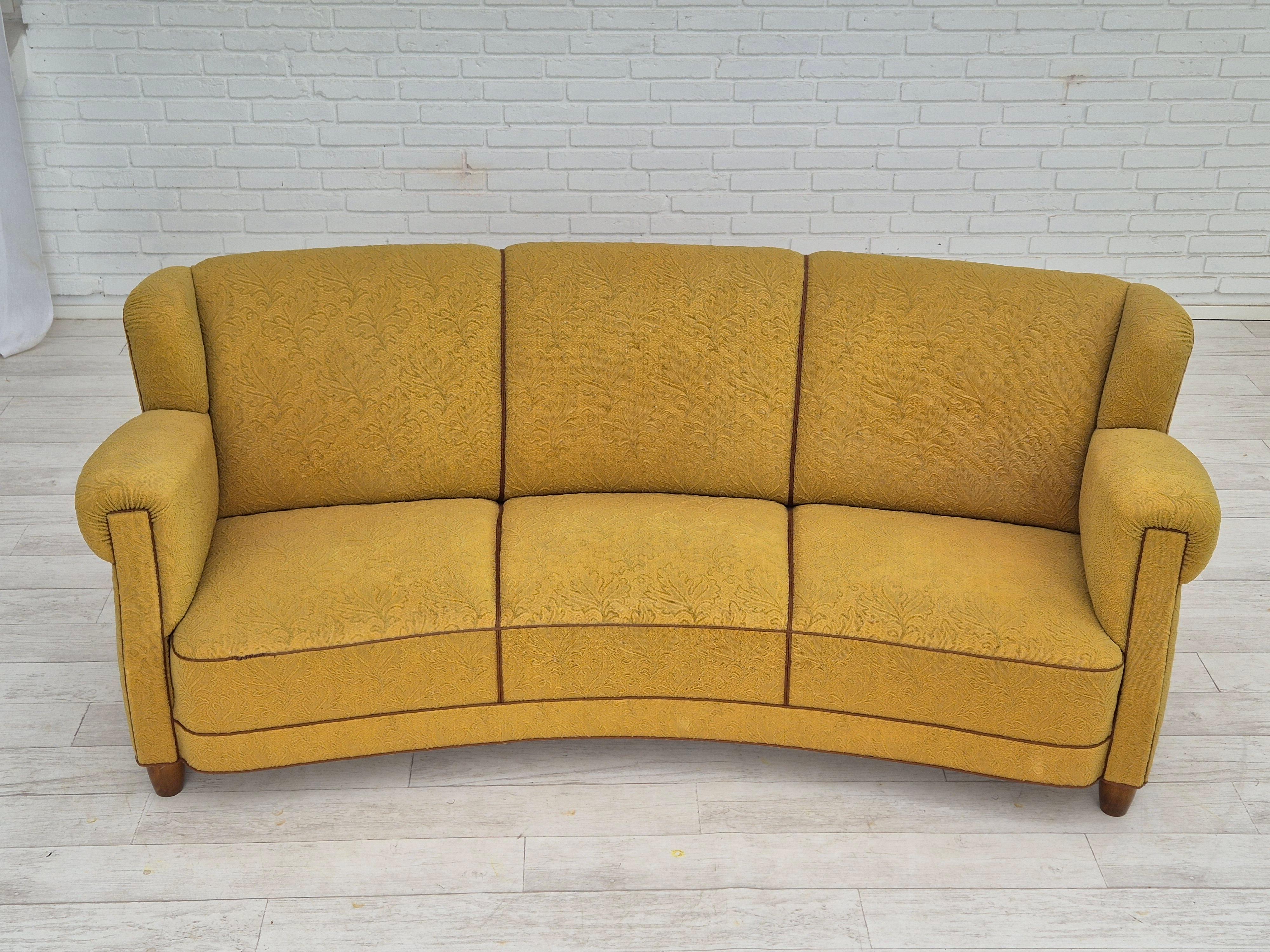 Scandinave moderne 1960, canapé danois 3 places 