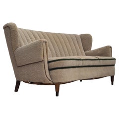 Vintage 1960s, Danish 3 seater sofa, original good condition, cotton-wool.