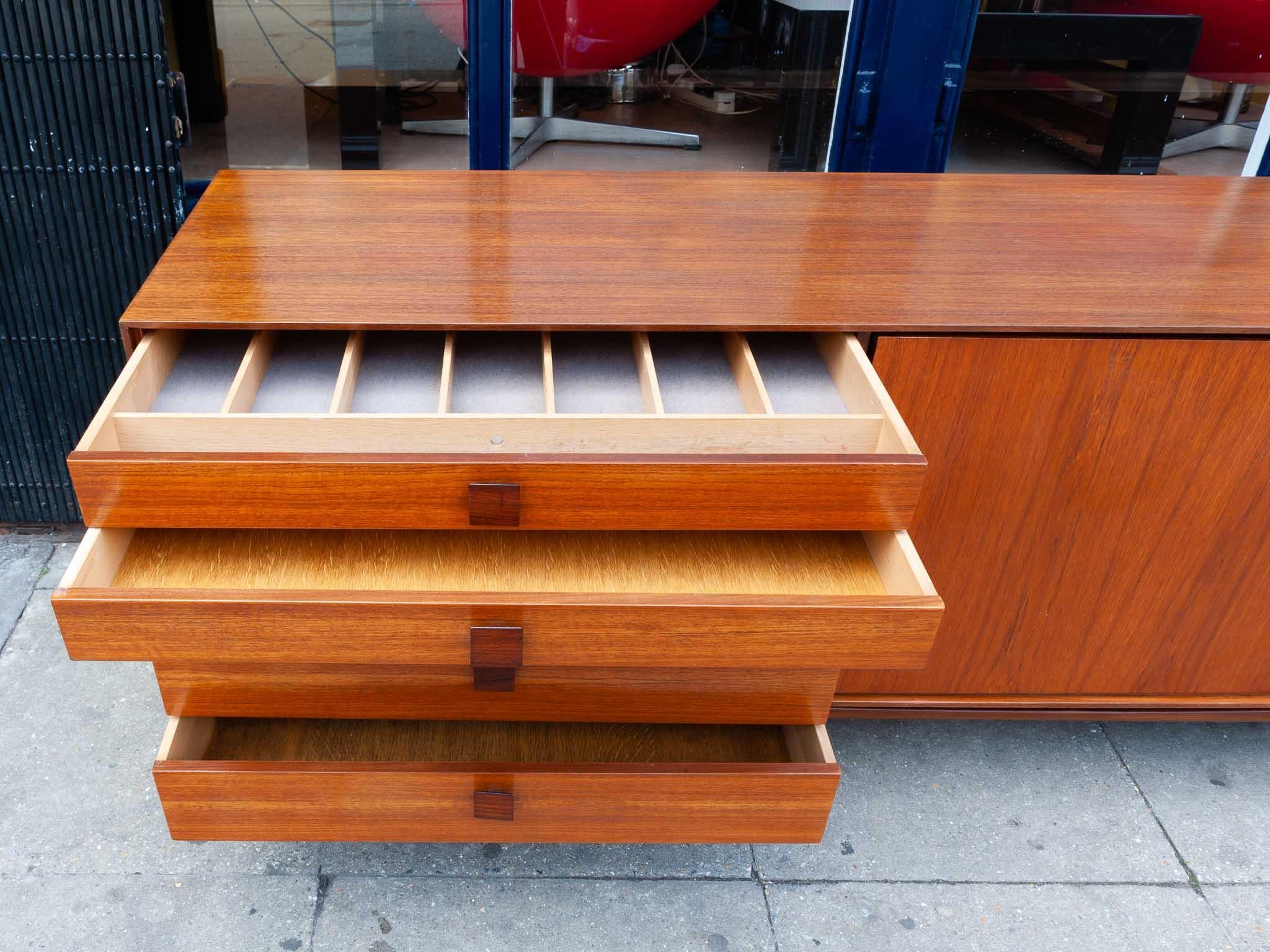 1960s Danish Afromosia Teak Sideboard by Ib Kofod-Larsen for G Plan In Good Condition In London, GB