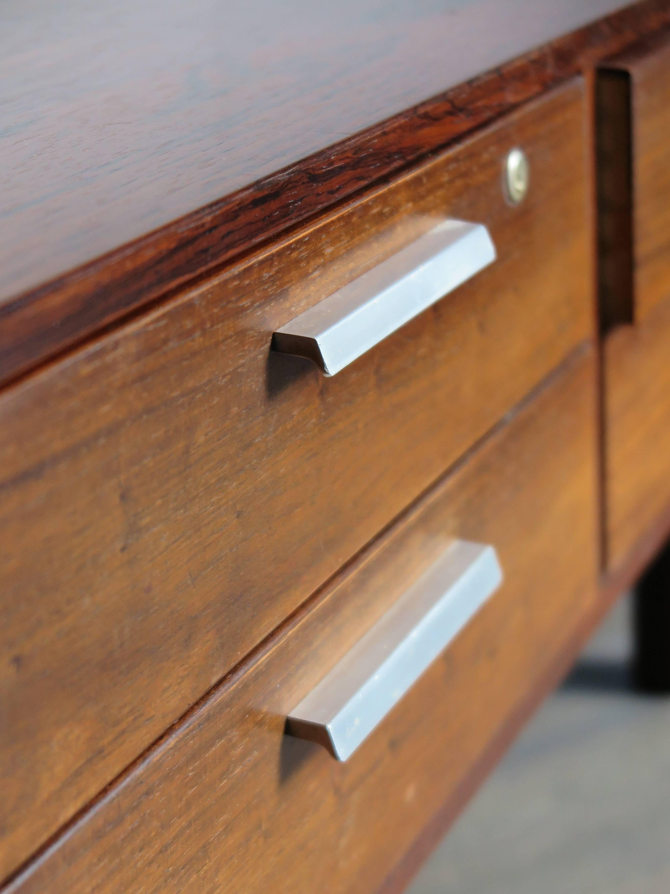 Mid-20th Century 1960s Danish and Scandinavian Design Rosewood Chest of Drawers