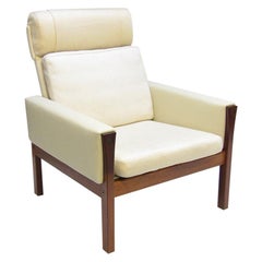 1960s Danish "AP-62" Lounge Chair in Rosewood and Leather by Hans Wegner
