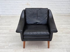 1960s, Danish armchair by Aage Christensen, furniture leather.