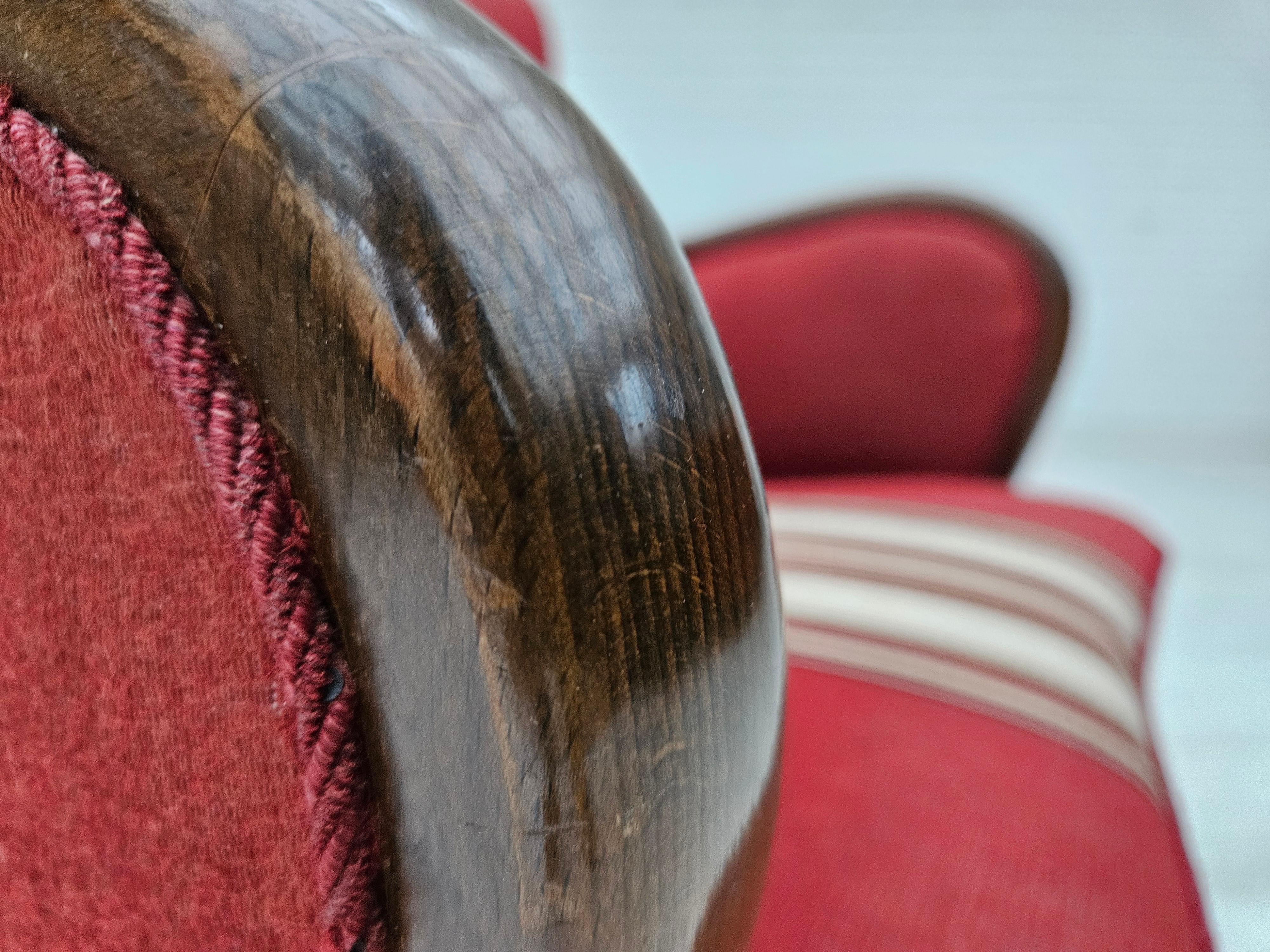1960er Jahre, dänischer Sessel von Alfred Christensen, Möbelwollstoff, original. im Angebot 1