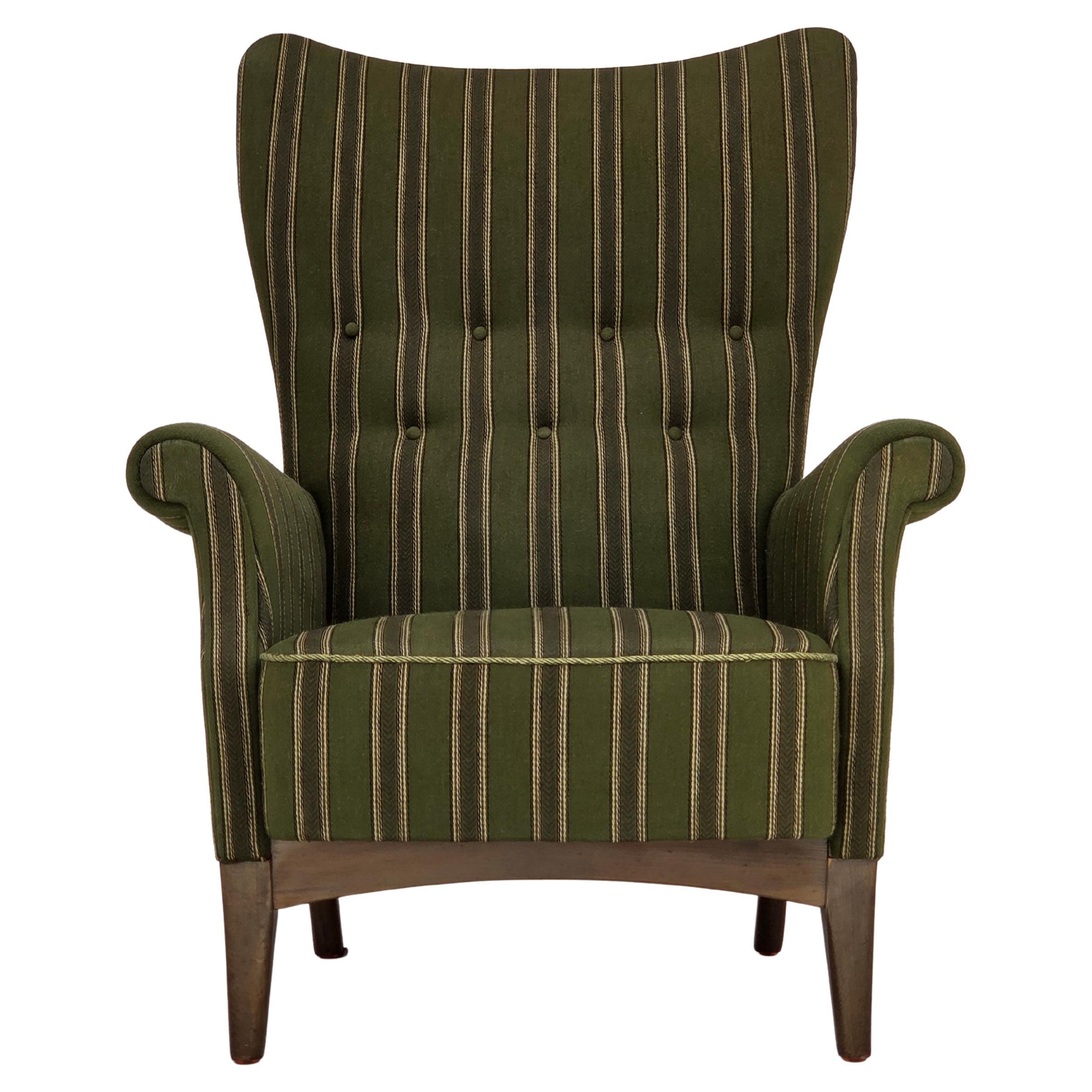 1960s, fauteuil danois par Fritz Hansen, série 8000/8020, laine d'ameublement. en vente