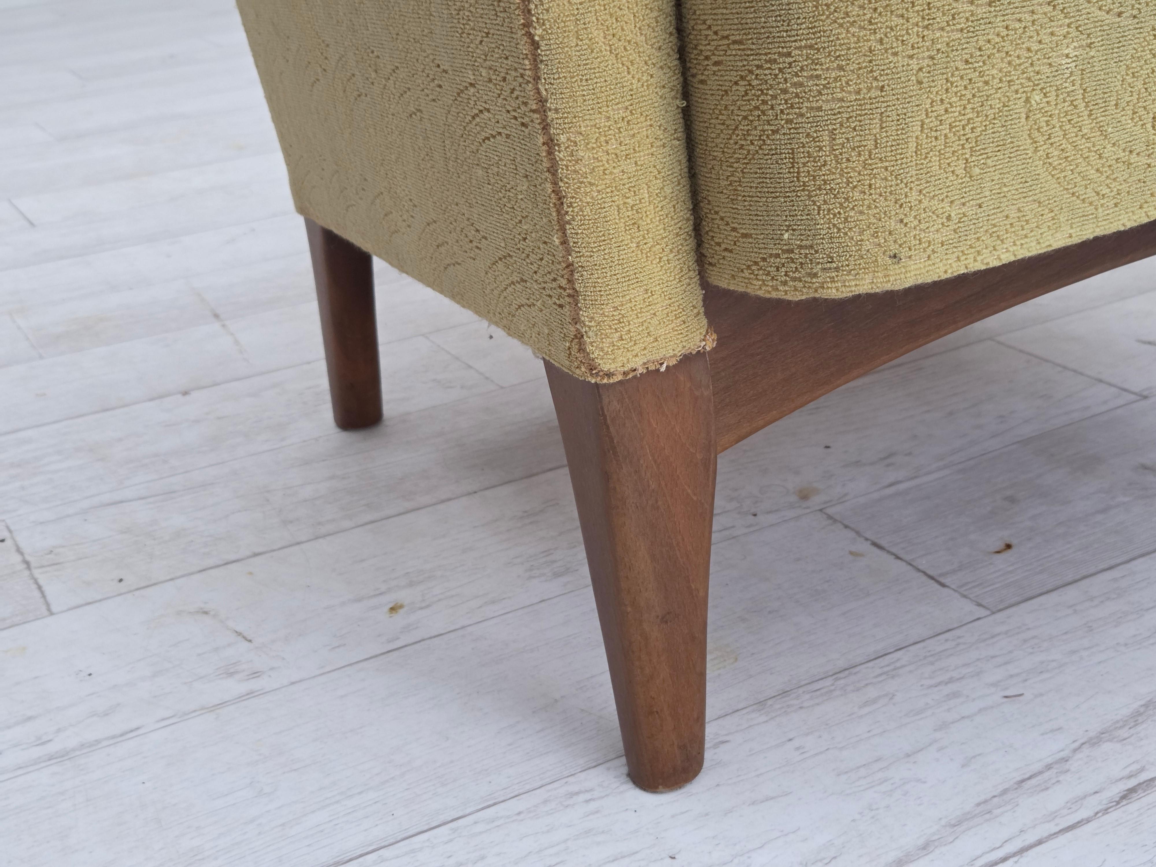 Años 60, sillón danés de Fritz Hansen, serie 8000/8020, estado original. en venta 4