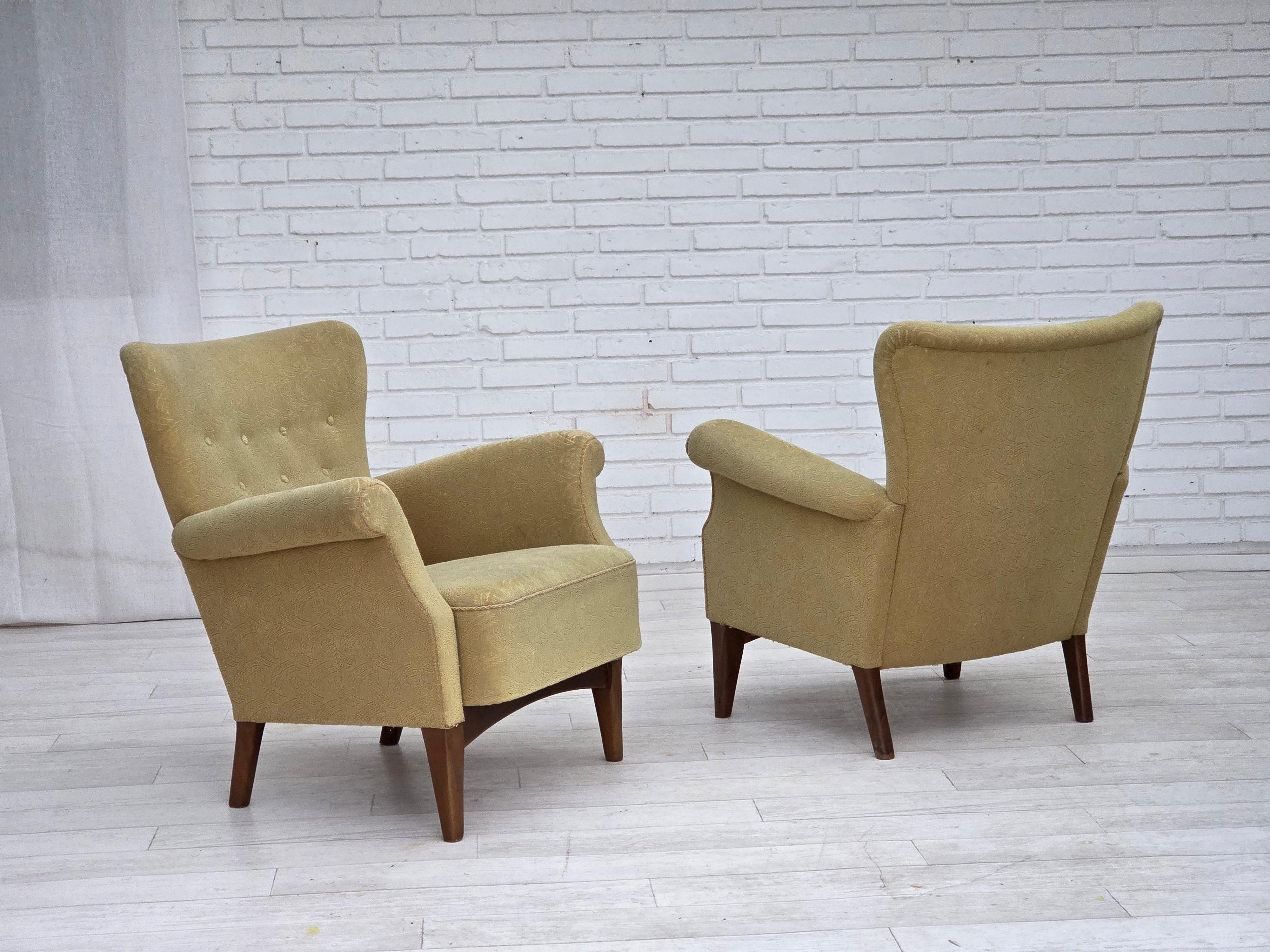 Años 60, sillón danés de Fritz Hansen, serie 8000/8020, estado original. en venta 7