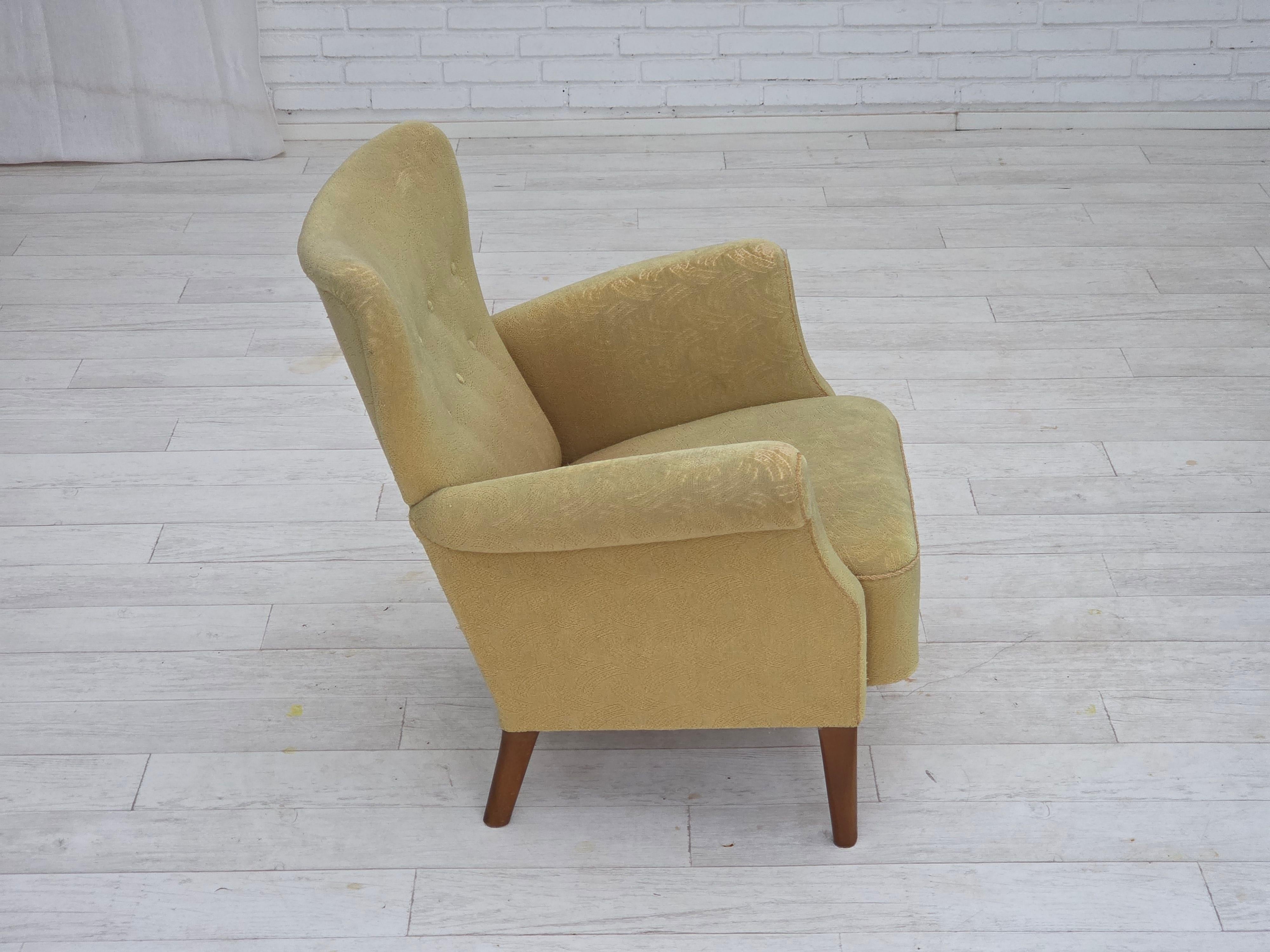 Años 60, sillón danés de Fritz Hansen, serie 8000/8020, estado original. Danés en venta