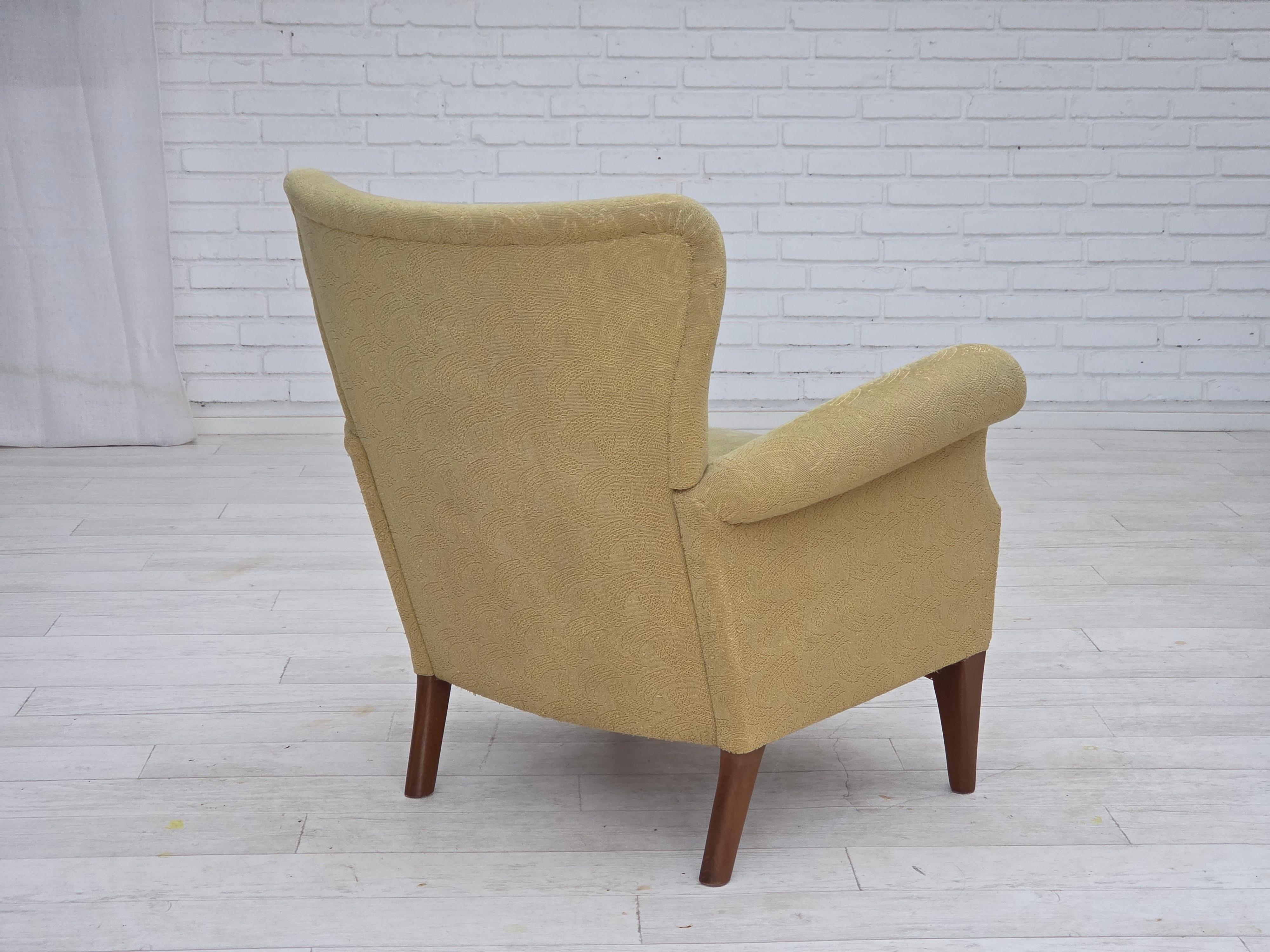 Años 60, sillón danés de Fritz Hansen, serie 8000/8020, estado original. en Bueno estado para la venta en Tarm, 82
