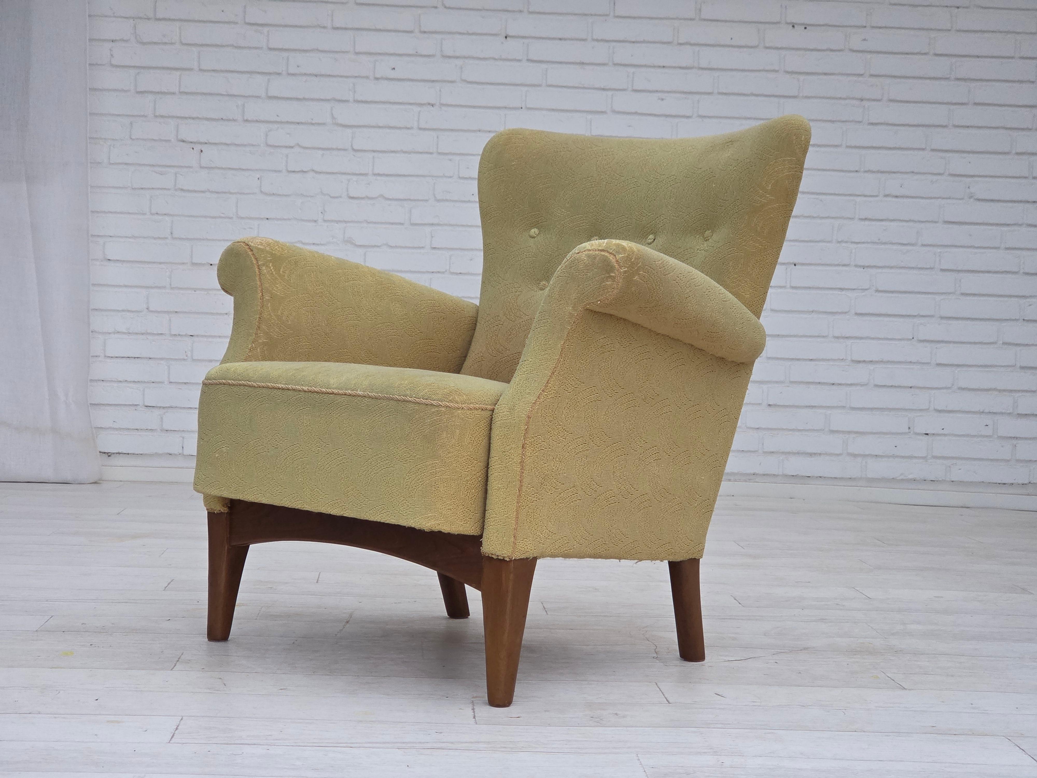 Años 60, sillón danés de Fritz Hansen, serie 8000/8020, estado original. en venta 1