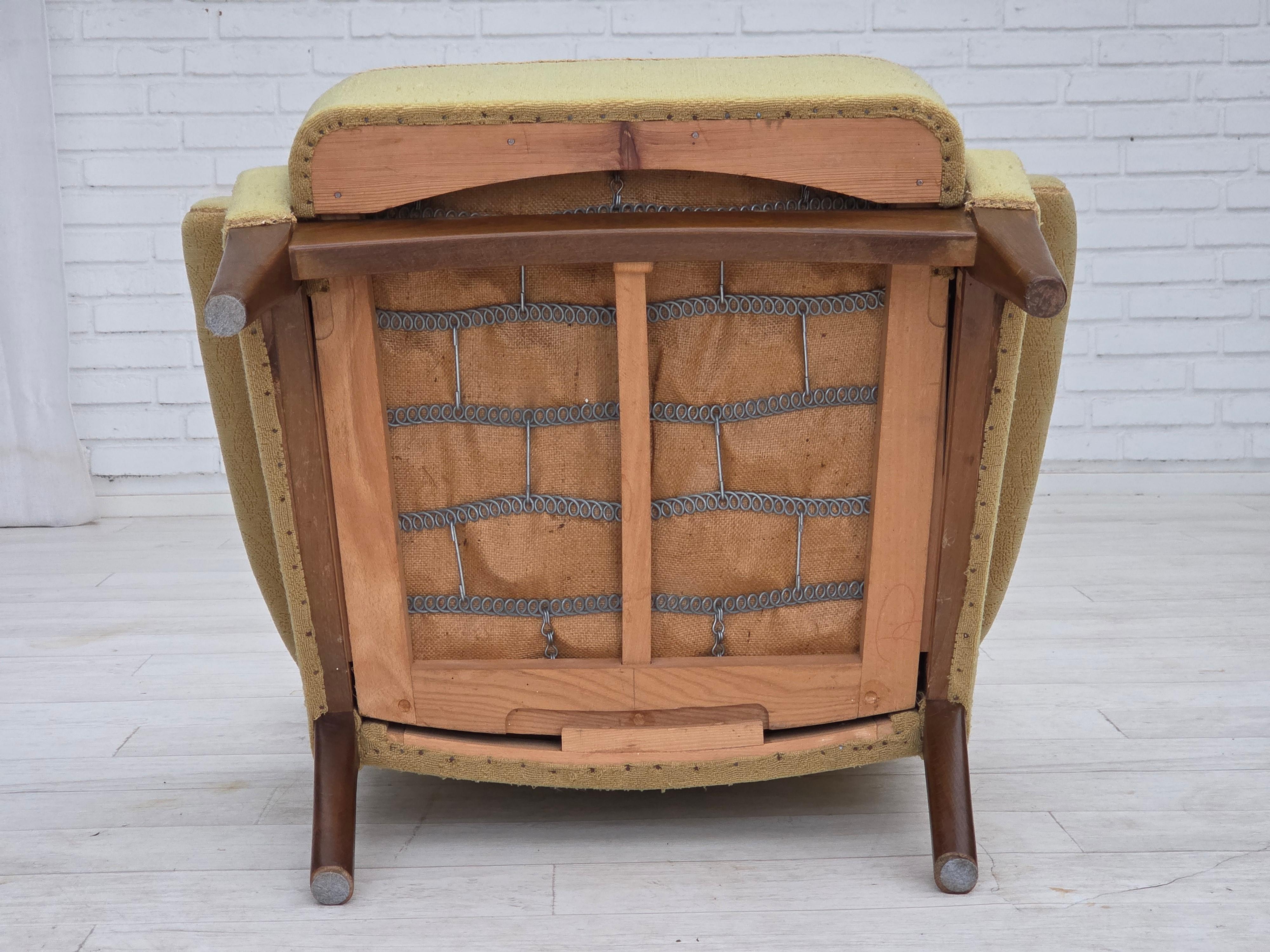 Años 60, sillón danés de Fritz Hansen, serie 8000/8020, estado original. en venta 2