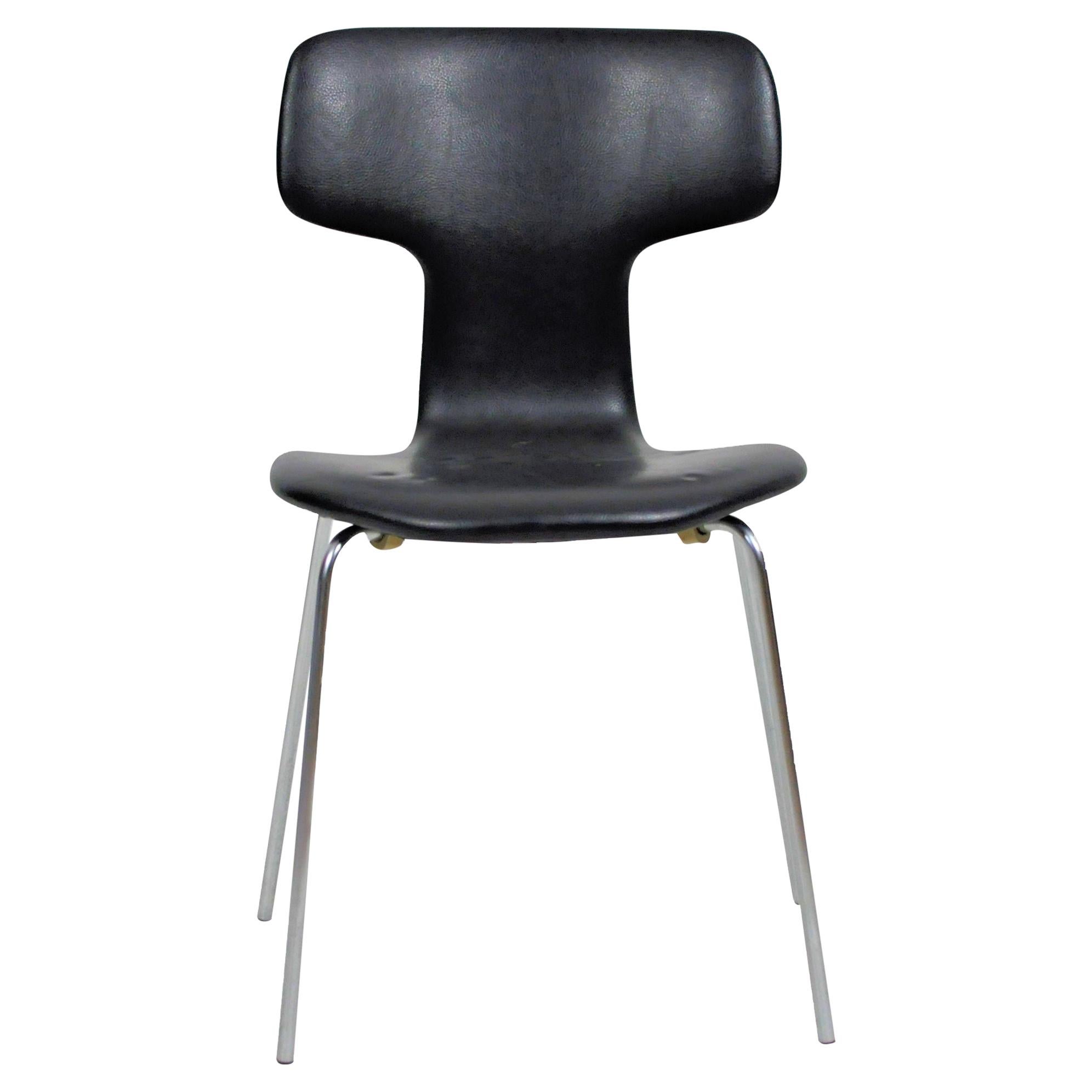 1960er Jahre Dänischer Arne Jacobsen T-Stuhl / Hammerstuhl von Fritz Hansen