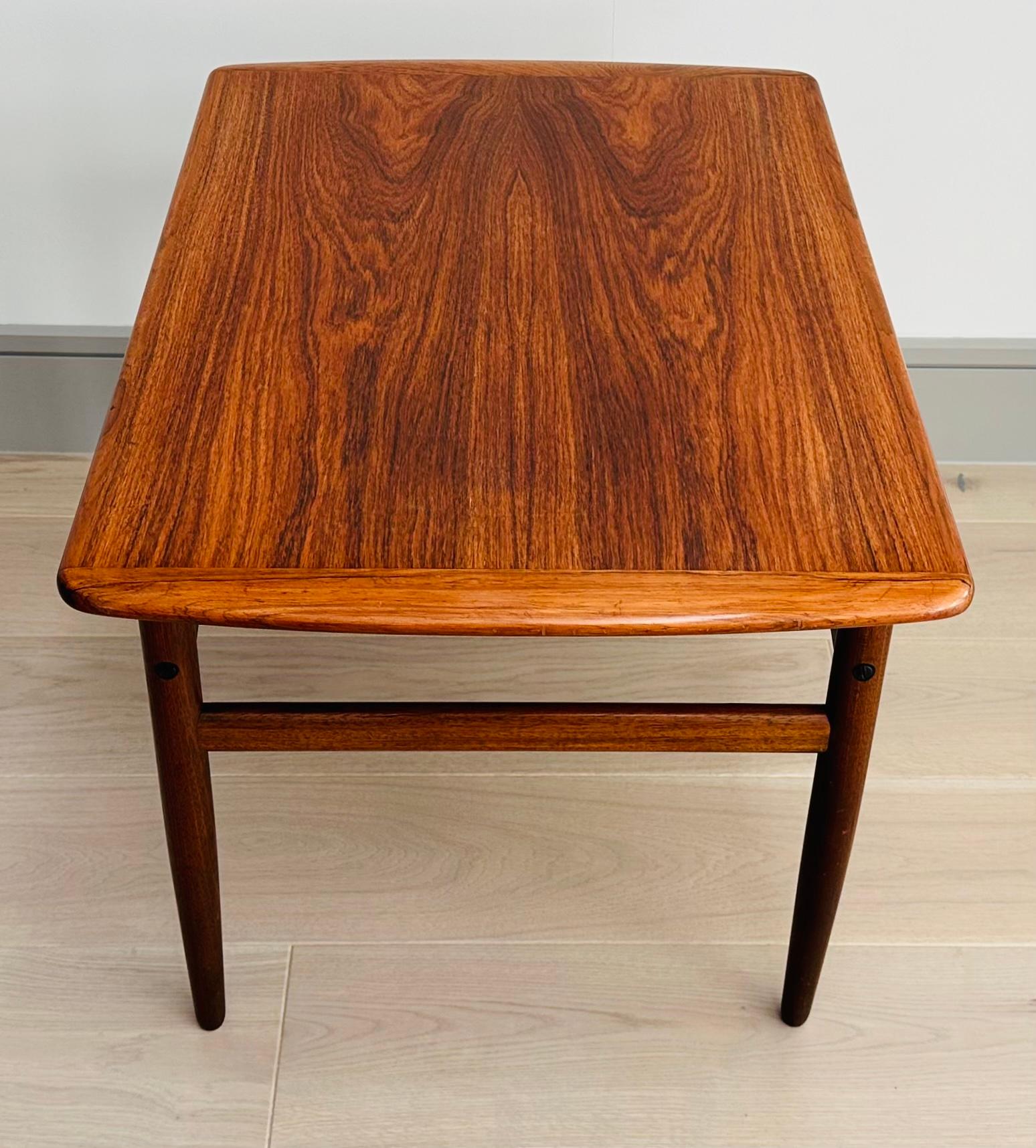 1960s Danish Arrebo Møbler Rosewood Side or Coffee Table by Robert Christensen For Sale 5