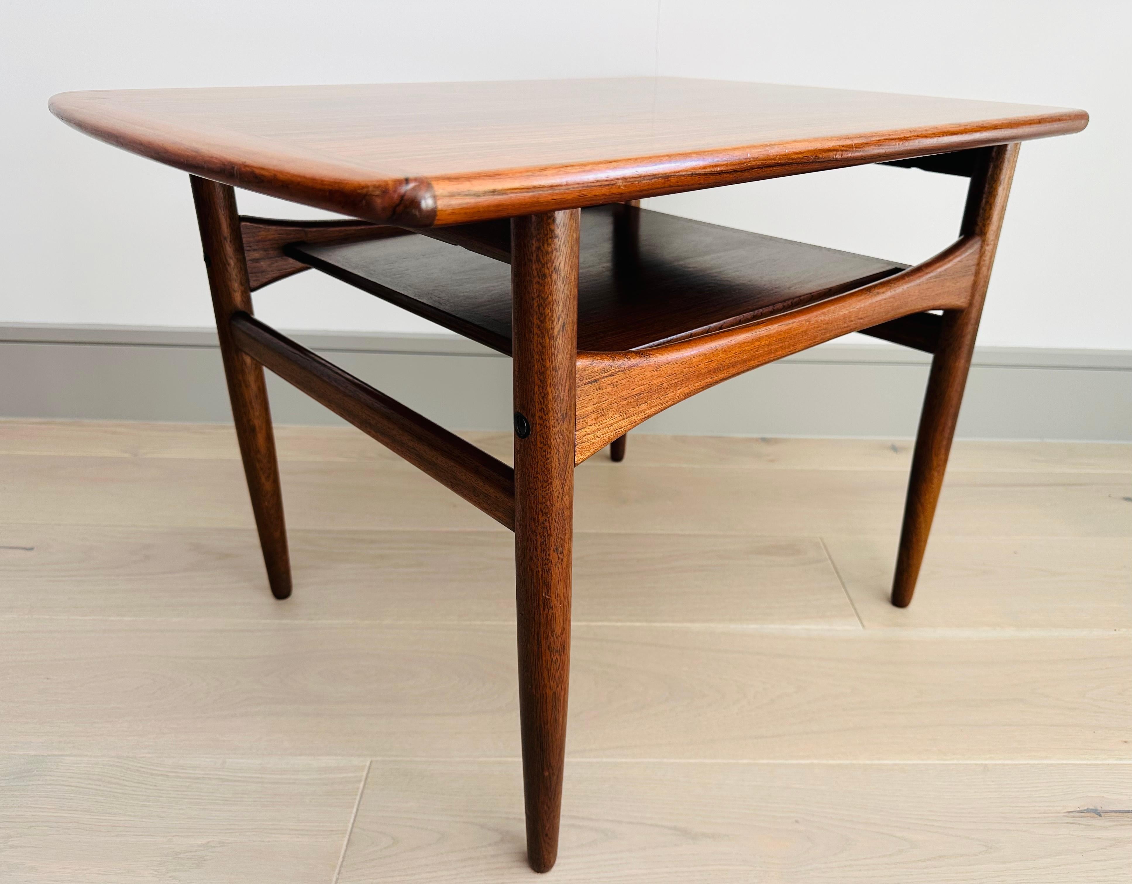 20th Century 1960s Danish Arrebo Møbler Rosewood Side or Coffee Table by Robert Christensen For Sale