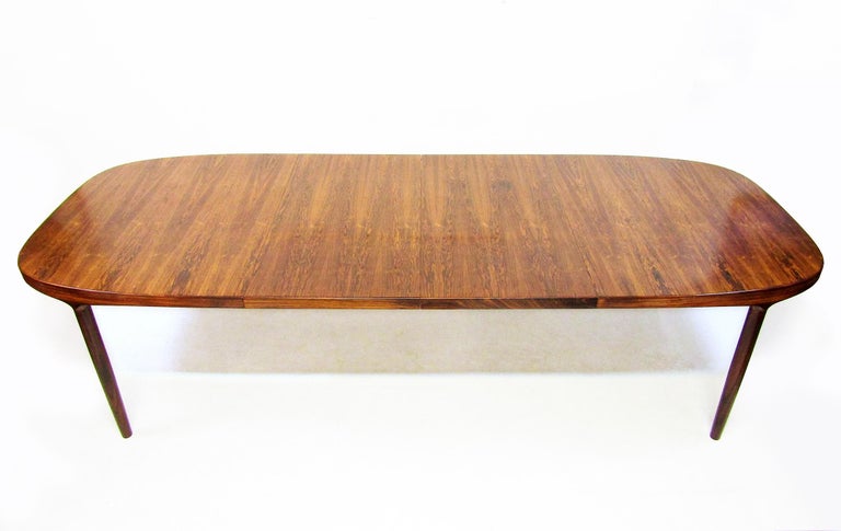 Mid-Century Modern 1960s Danish Banquet Dining Table in Rio Rosewood by Harry Ostergaard